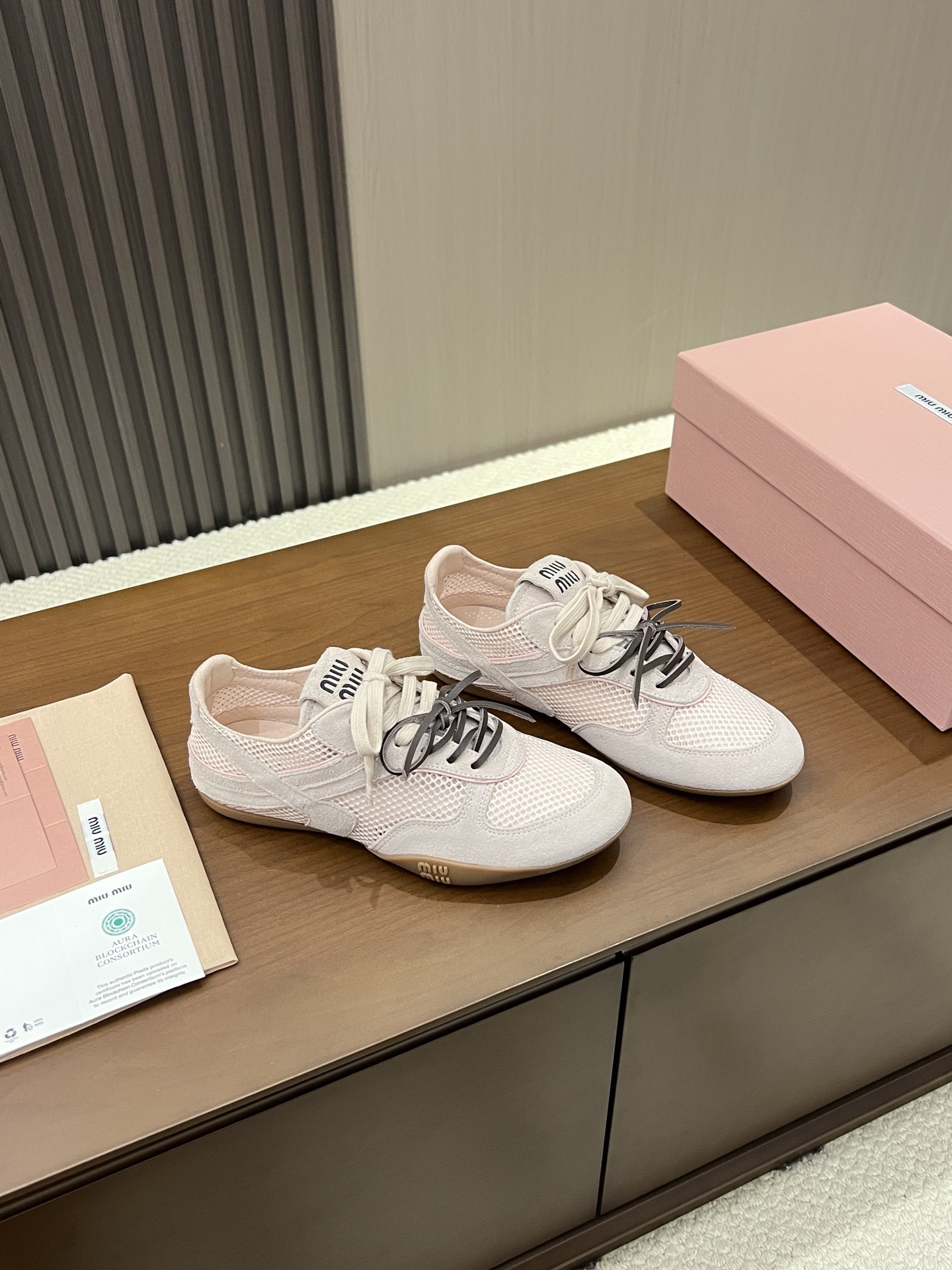 Women Pink Mesh German Trainers Sneakers Lace Up Flat Casual Sports Shoes