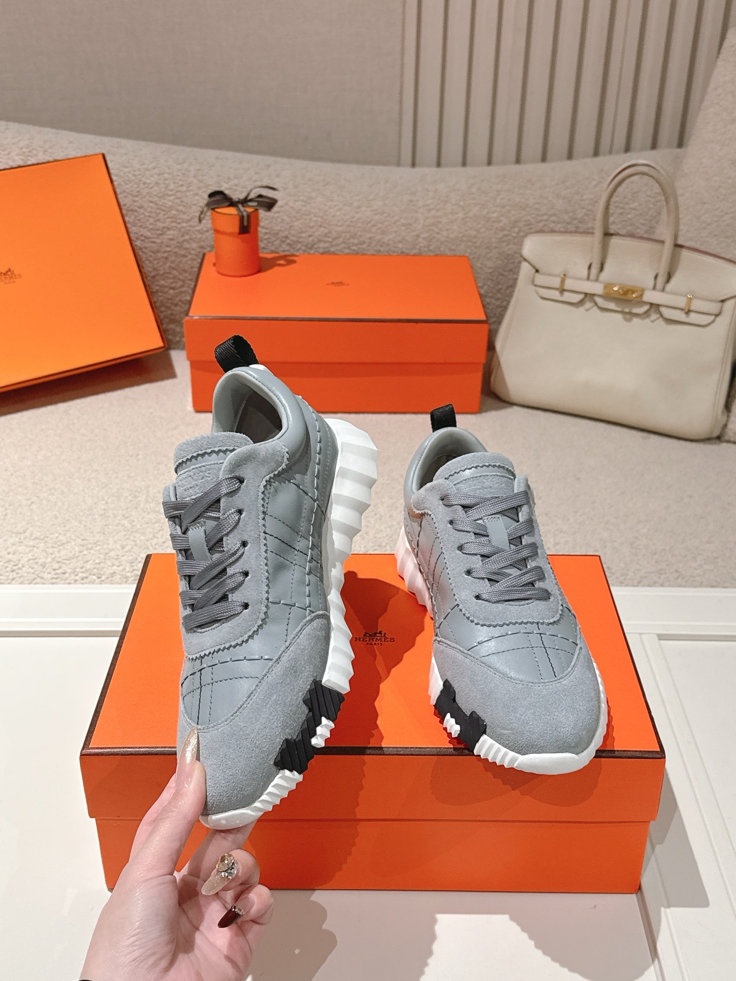 Women Lace Up Platform Sneakers Soft Leather Casual Walking Trainers