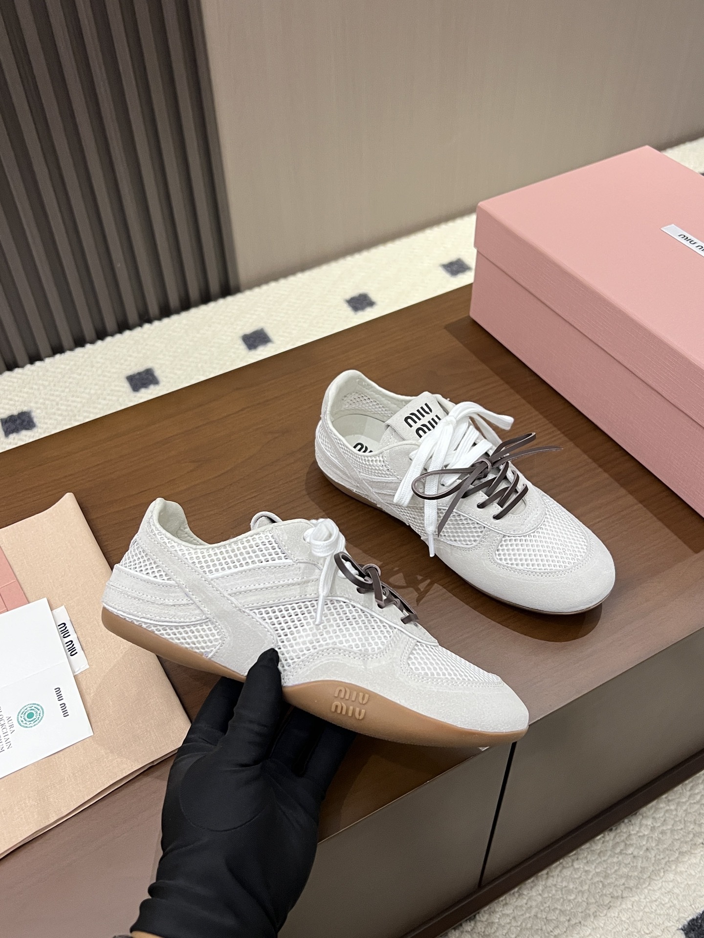 Women Mesh German Trainers Sneakers White Lace Up Flat Casual Sports Shoes
