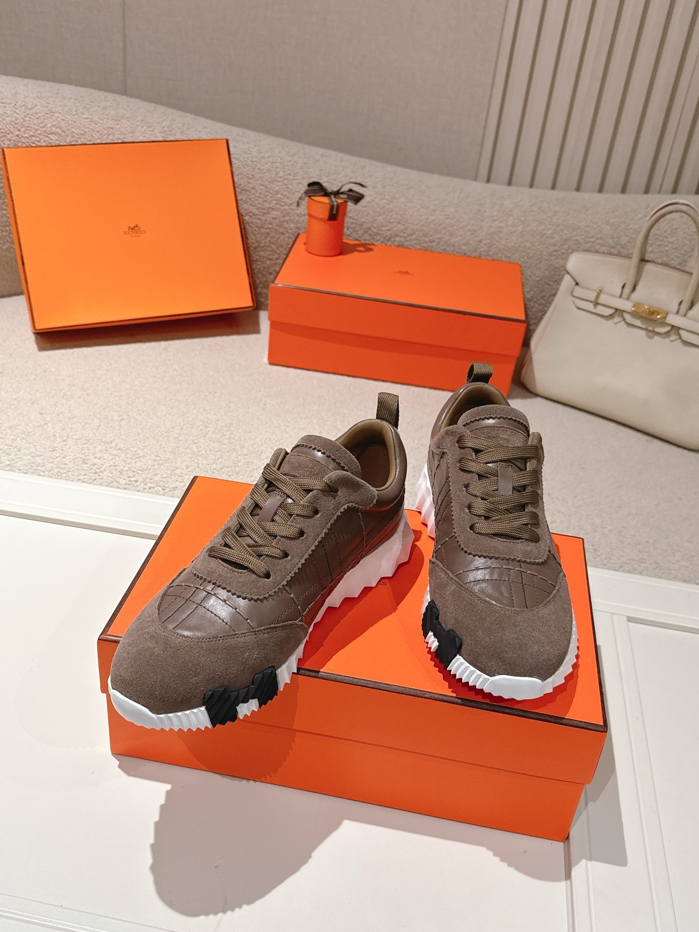 Women Lace Up Platform Sneakers Leather Casual Walking Trainers