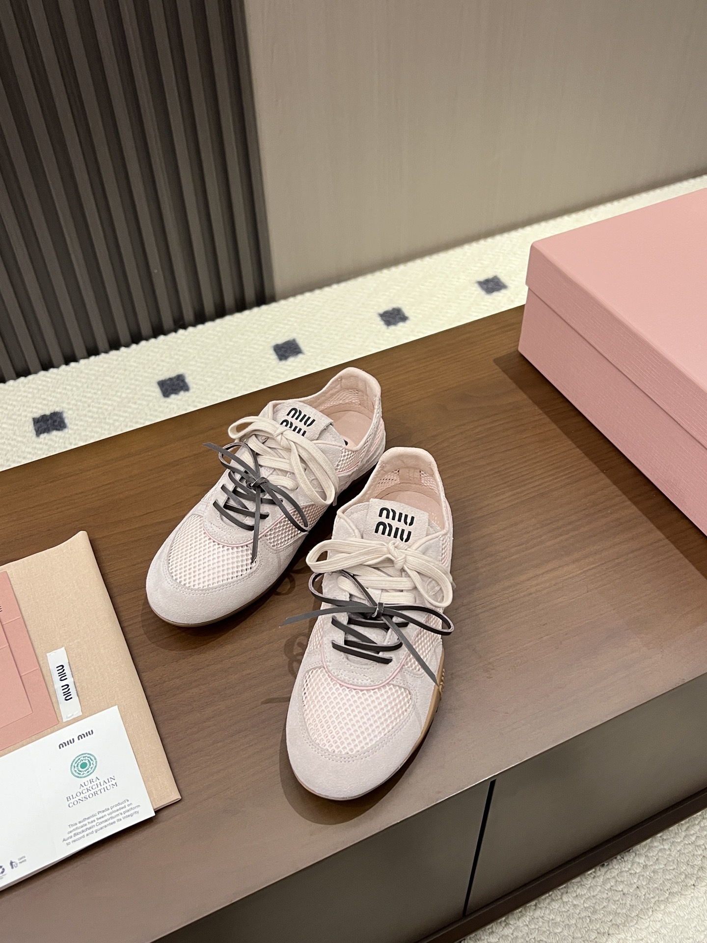 Women Pink Mesh German Trainers Sneakers Lace Up Flat Casual Sports Shoes
