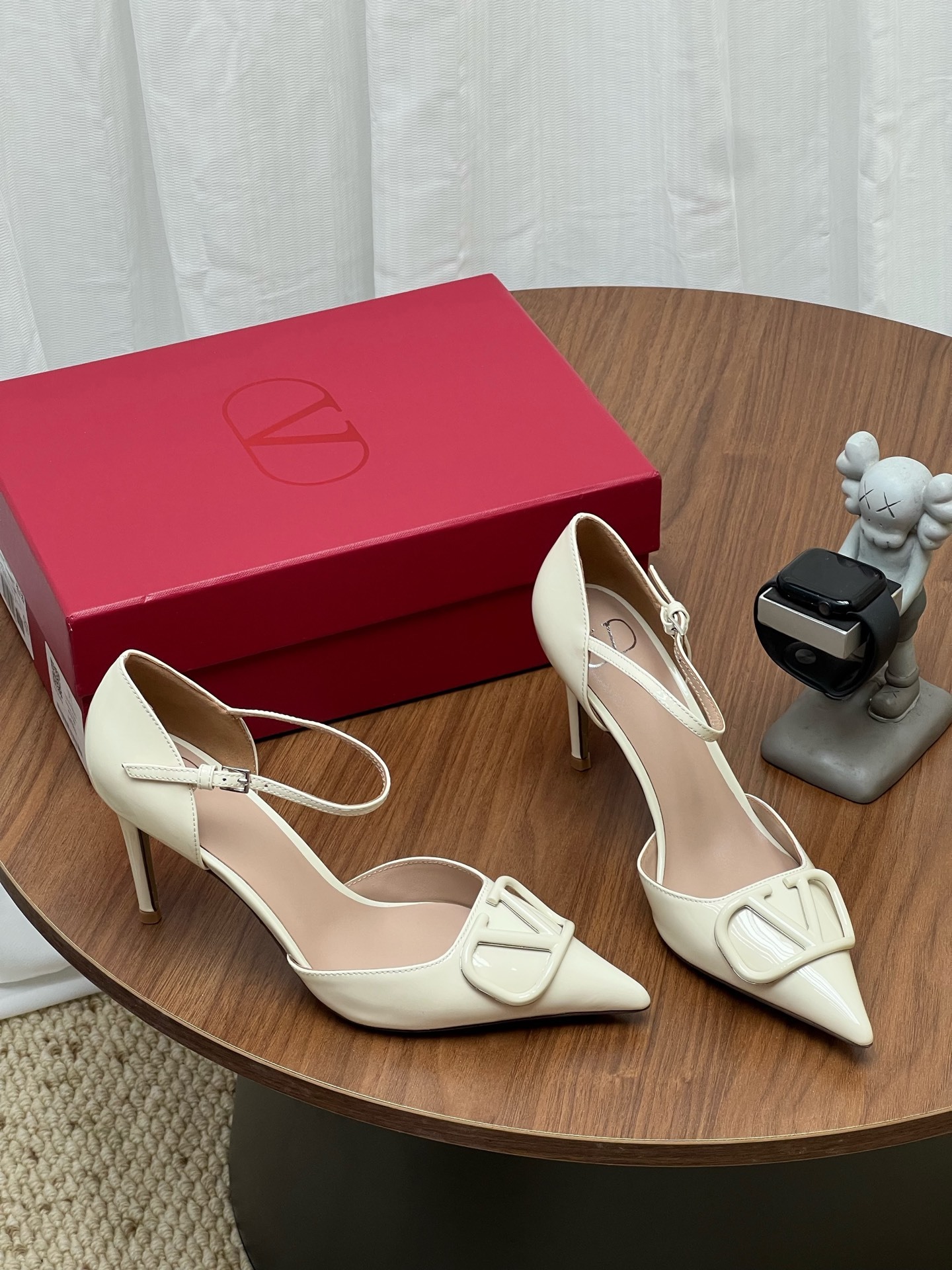 Women Pointed Toe Ankle Strap High Heels Elegant Hollow Slingback Pumps Party Dress Shoes