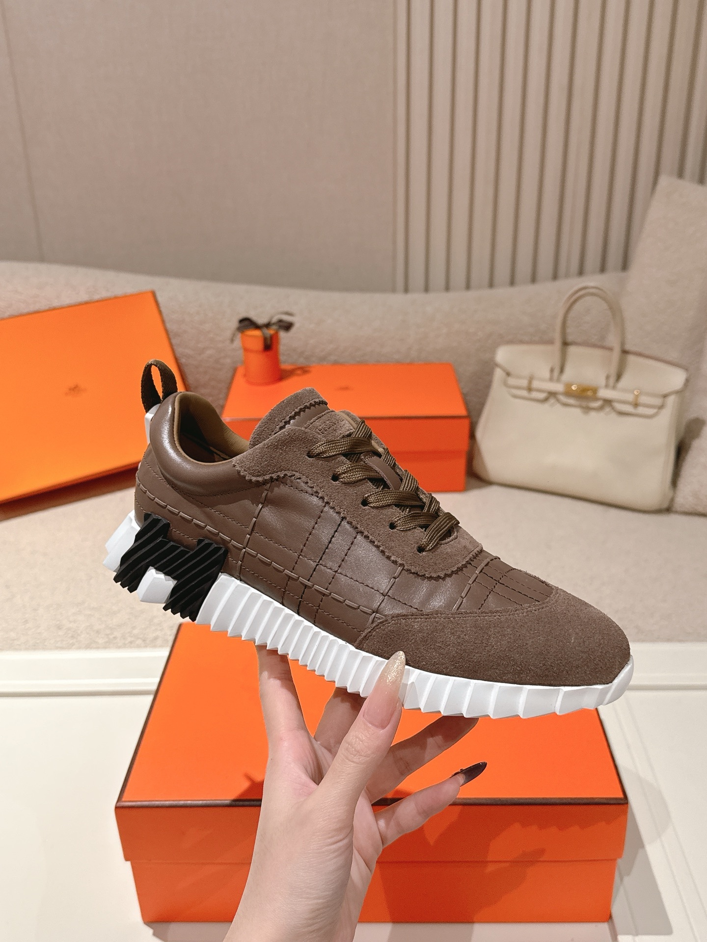 Women Lace Up Platform Sneakers Leather Casual Walking Trainers