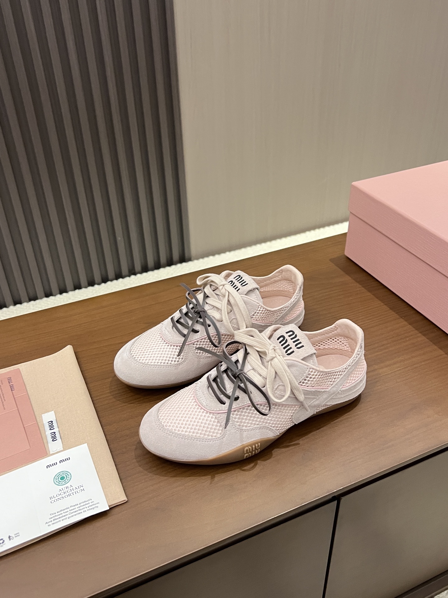 Women Pink Mesh German Trainers Sneakers Lace Up Flat Casual Sports Shoes