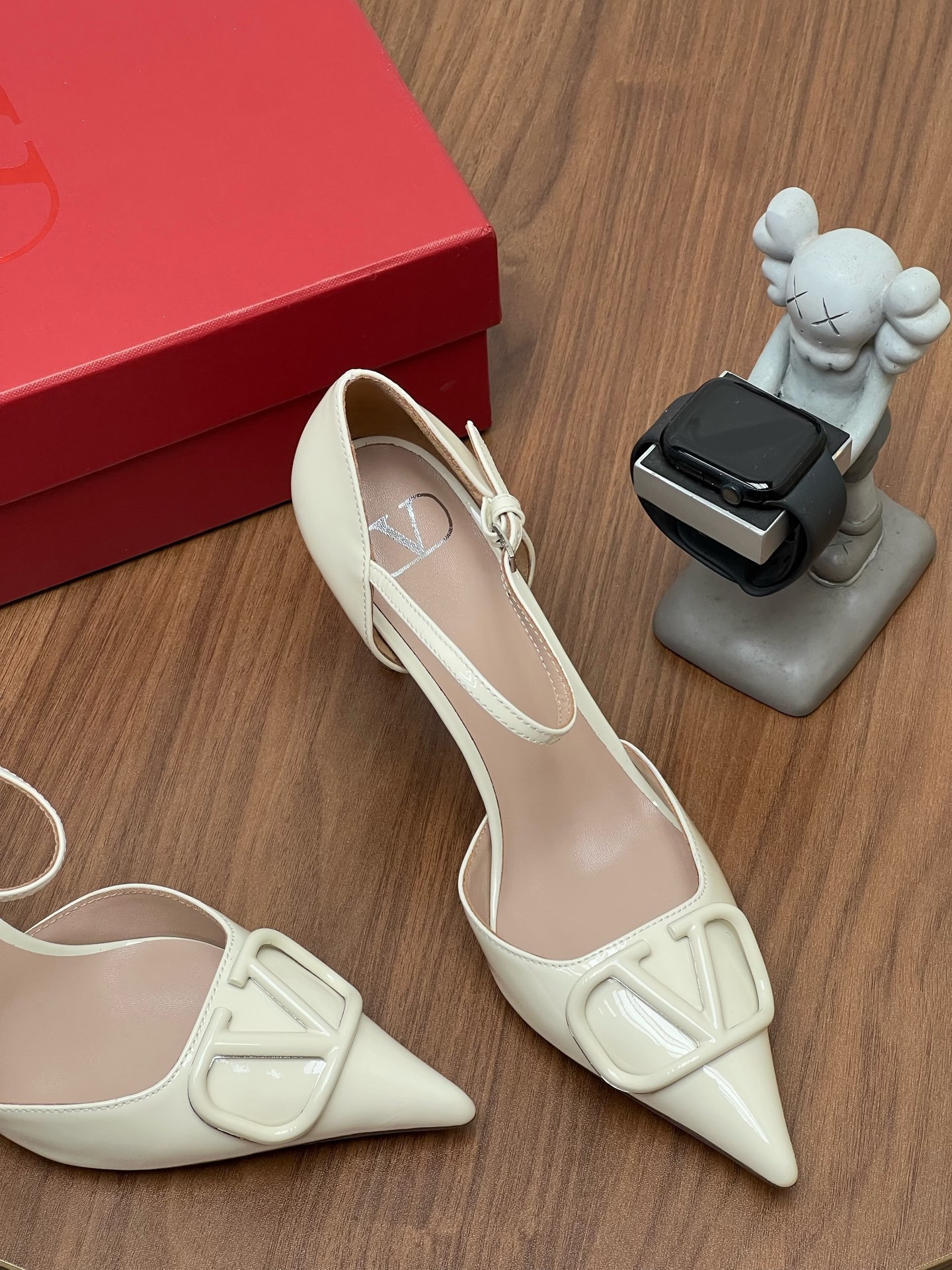 Women Pointed Toe Ankle Strap High Heels Elegant Hollow Slingback Pumps Party Dress Shoes