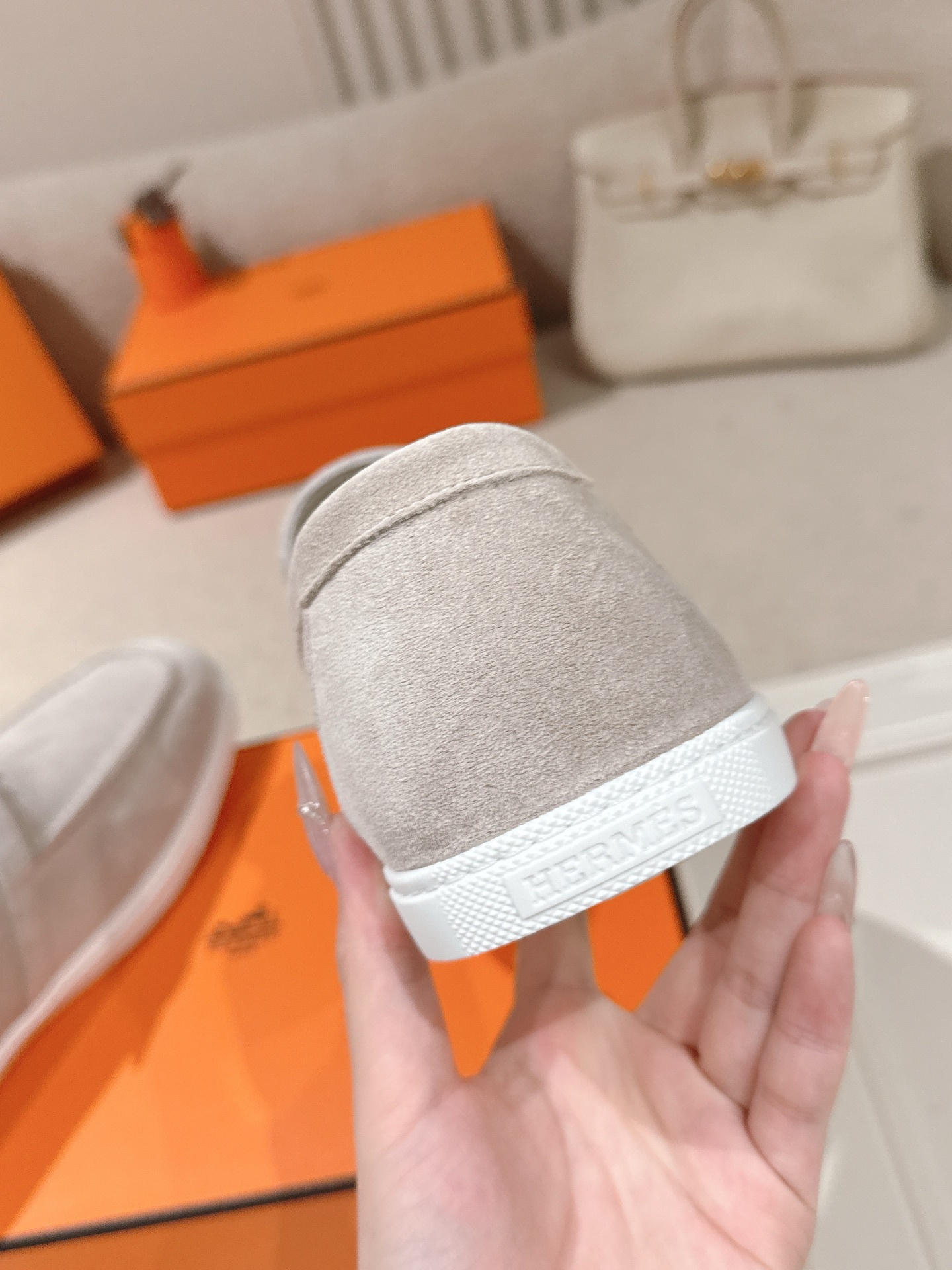 Women Suede Metal Buckle Loafers Casual Flat Slip On Shoes