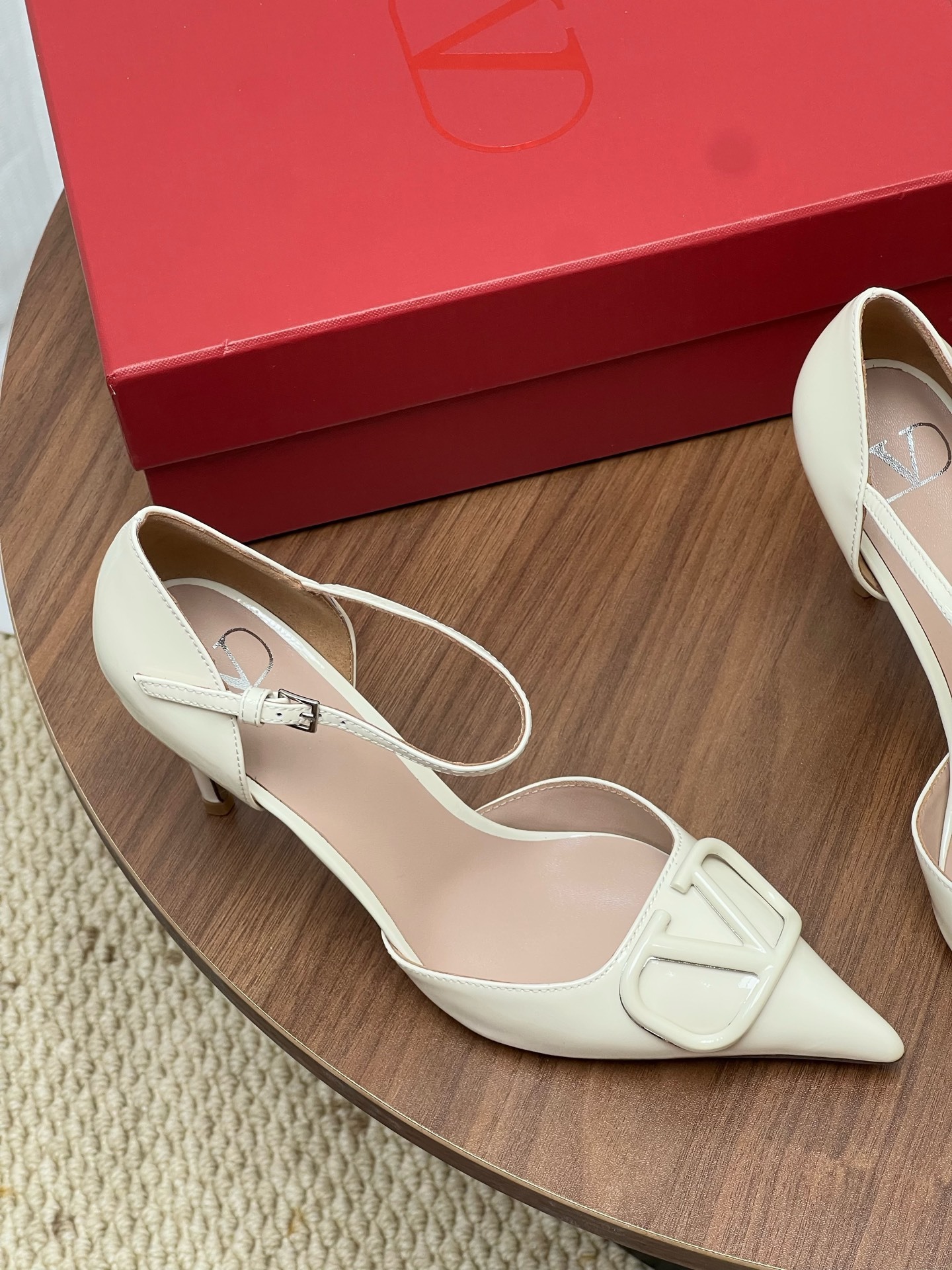 Women Pointed Toe Ankle Strap High Heels Elegant Hollow Slingback Pumps Party Dress Shoes
