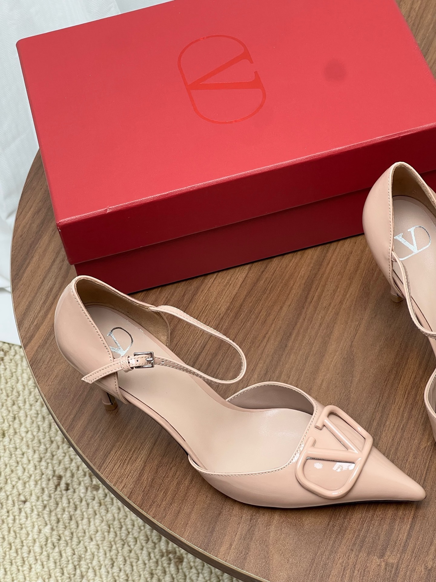 Women Pointed Toe Ankle Strap Stiletto Heels Hollow Slingback Dress Pumps for Wedding Party