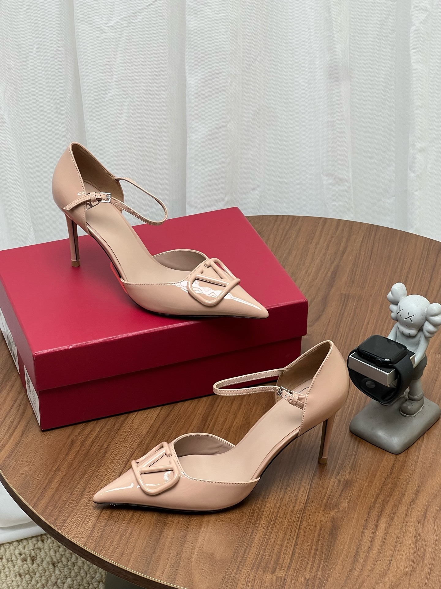 Women Pointed Toe Ankle Strap Stiletto Heels Hollow Slingback Dress Pumps for Wedding Party