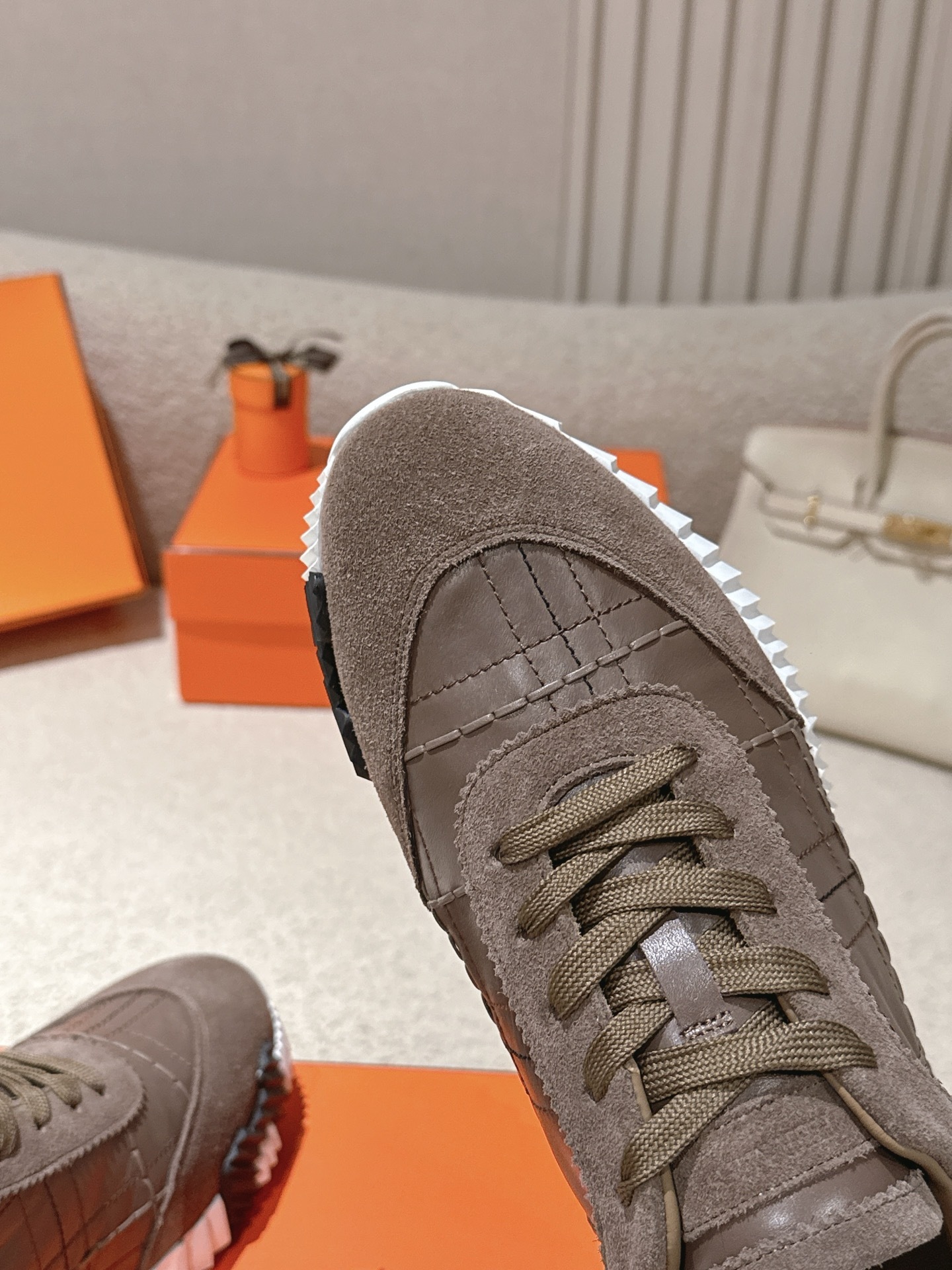 Women Lace Up Platform Sneakers Leather Casual Walking Trainers