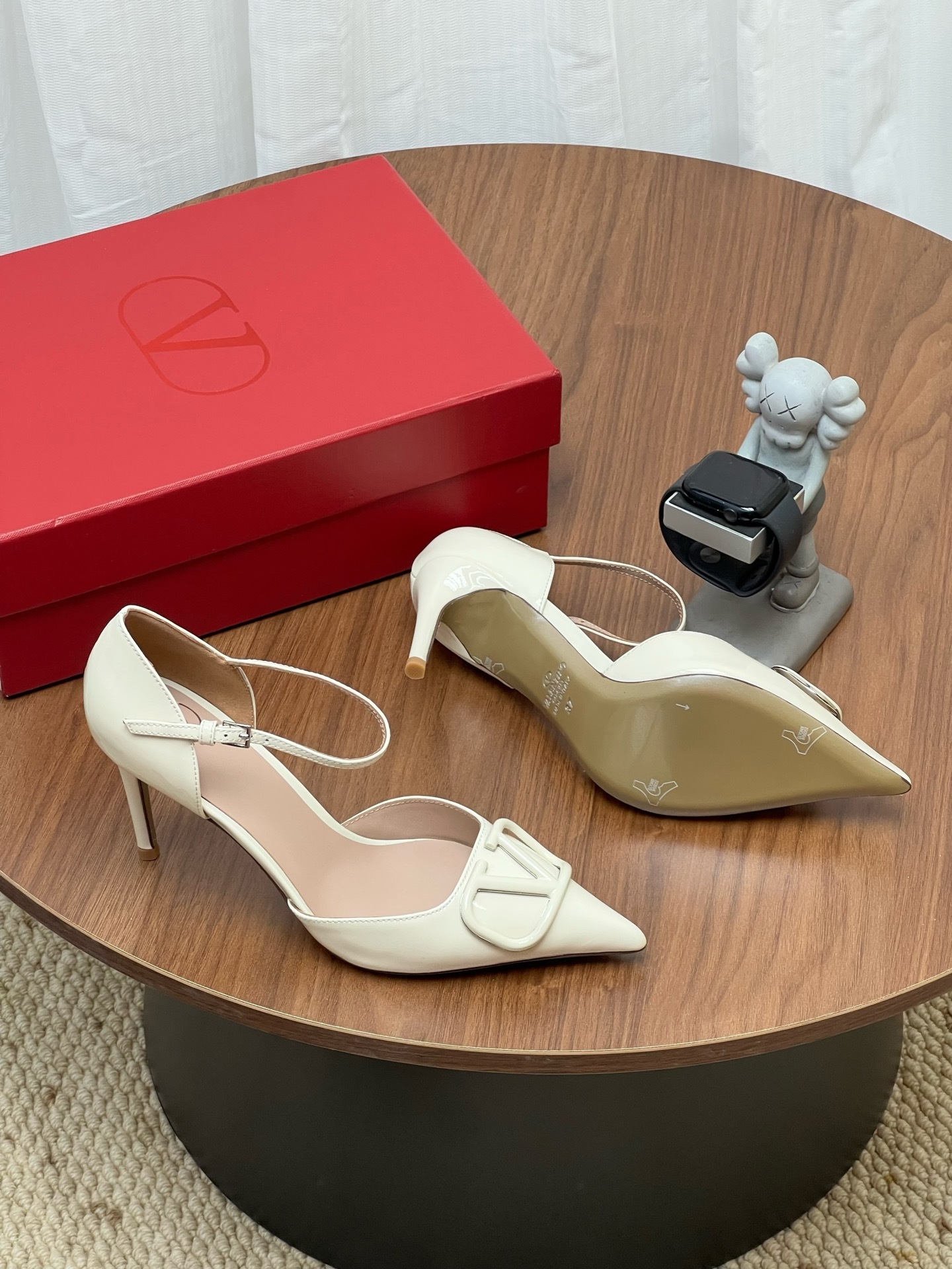 Women Pointed Toe Ankle Strap High Heels Elegant Hollow Slingback Pumps Party Dress Shoes