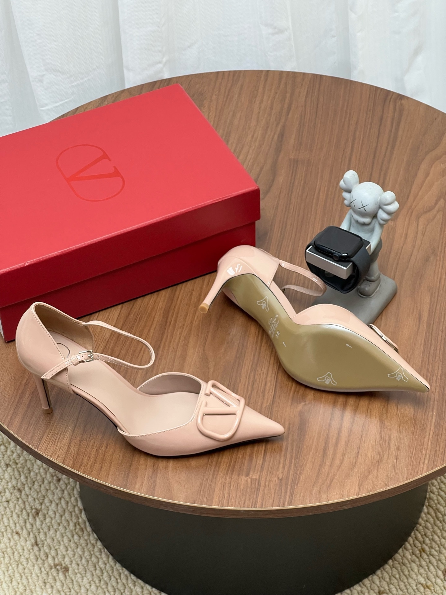 Women Pointed Toe Ankle Strap Stiletto Heels Hollow Slingback Dress Pumps for Wedding Party