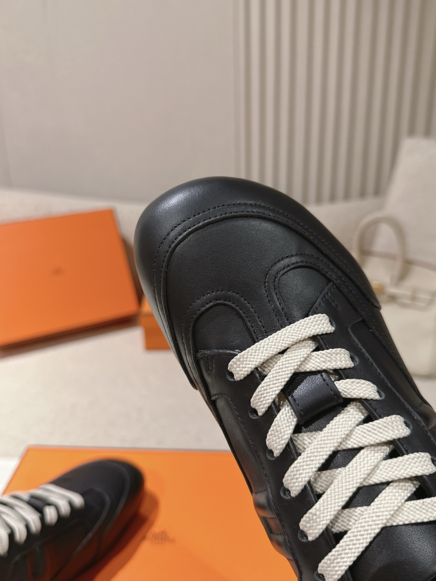 Women Leather German Trainers Flat Casual Sneakers Lace Up Daily Walking Shoes