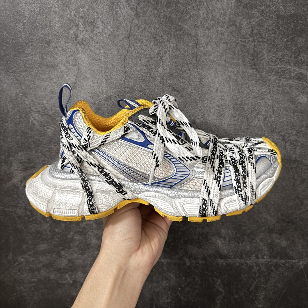 Men Retro Chunky Platform Dad Shoes Breathable Mesh Lace Up Sneakers White Blue Yellow Colorblock Non Slip Thick Sole Fashion Walking Trainers
