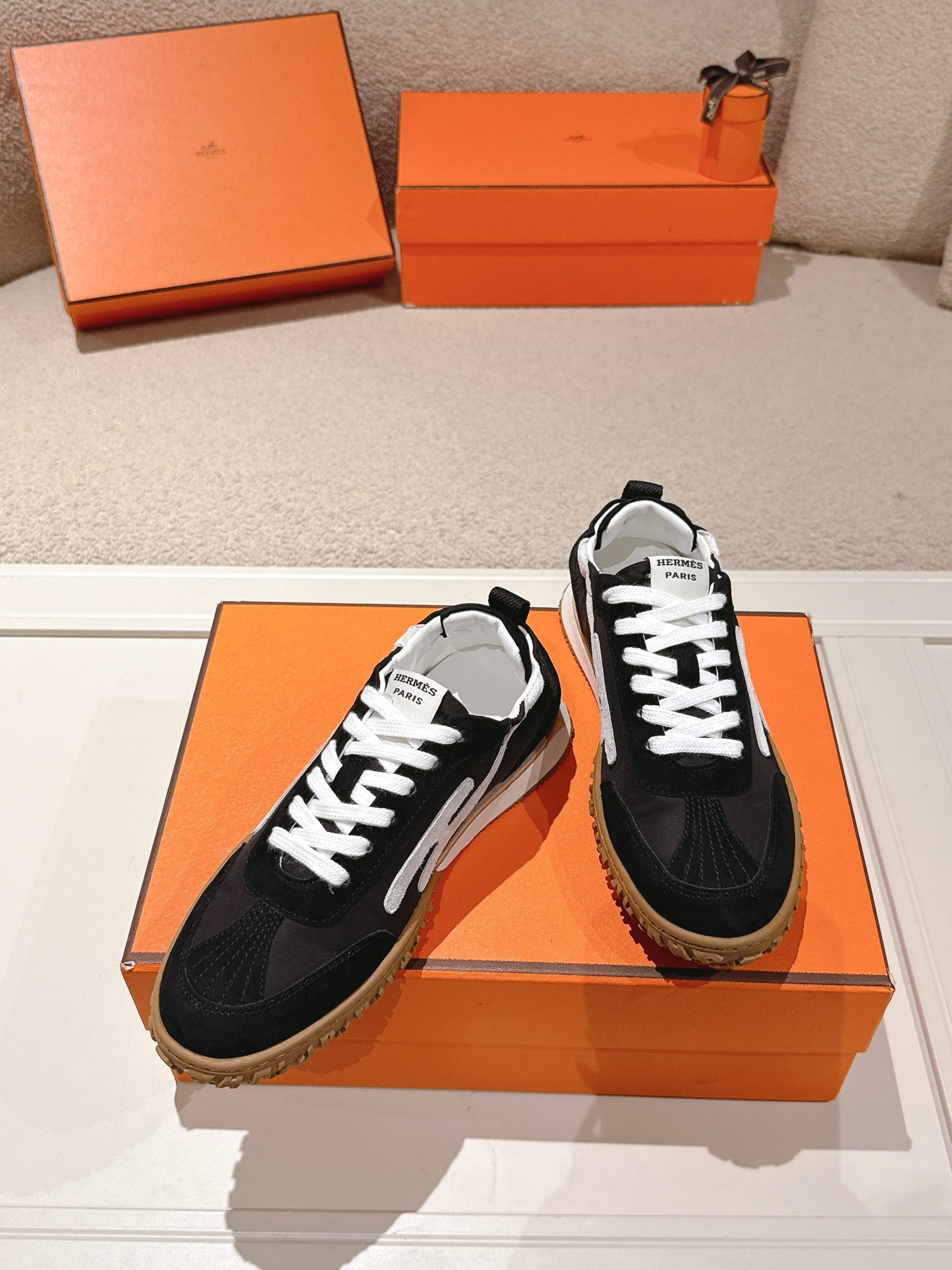 Vintage Stitching German Training Shoes Women Thick Rubber Sole Casual Sneakers Lace Up Walking Trainers