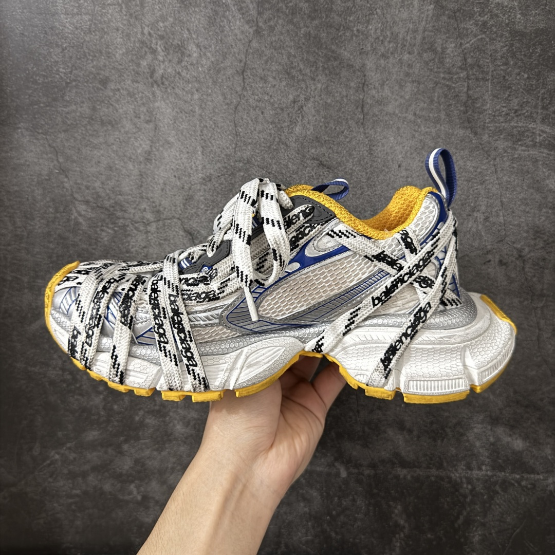 Men Retro Chunky Platform Dad Shoes Breathable Mesh Lace Up Sneakers White Blue Yellow Colorblock Non Slip Thick Sole Fashion Walking Trainers