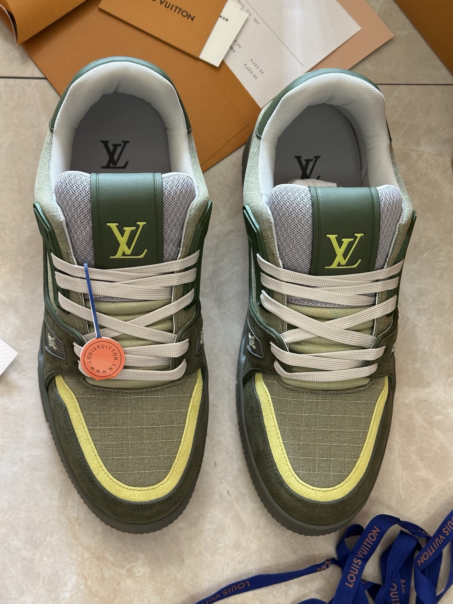 Men Color Block Green Stitching Low Top Skate Shoes Thick White Laces Retro Streetwear Casual Walking Sneakers Fashion Daily Footwear