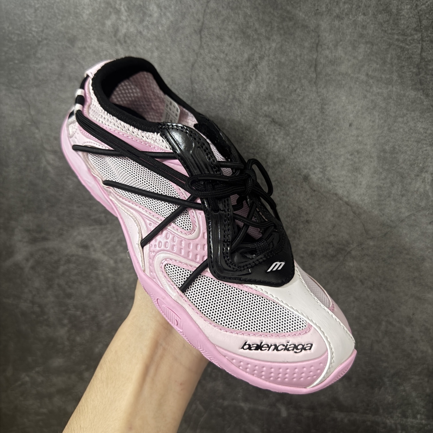 Women Pink Black Retro Mesh Casual Sneakers Low Top Lace Up Breathable Lightweight Sport Walking Shoes Non Slip Fashion Trainers