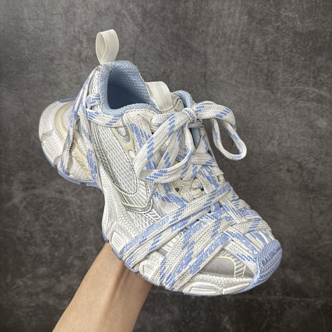 Blue White Strap Mesh Chunky Sneakers Women Fashion Platform Casual Walking Shoes Breathable Vintage Dad Shoes