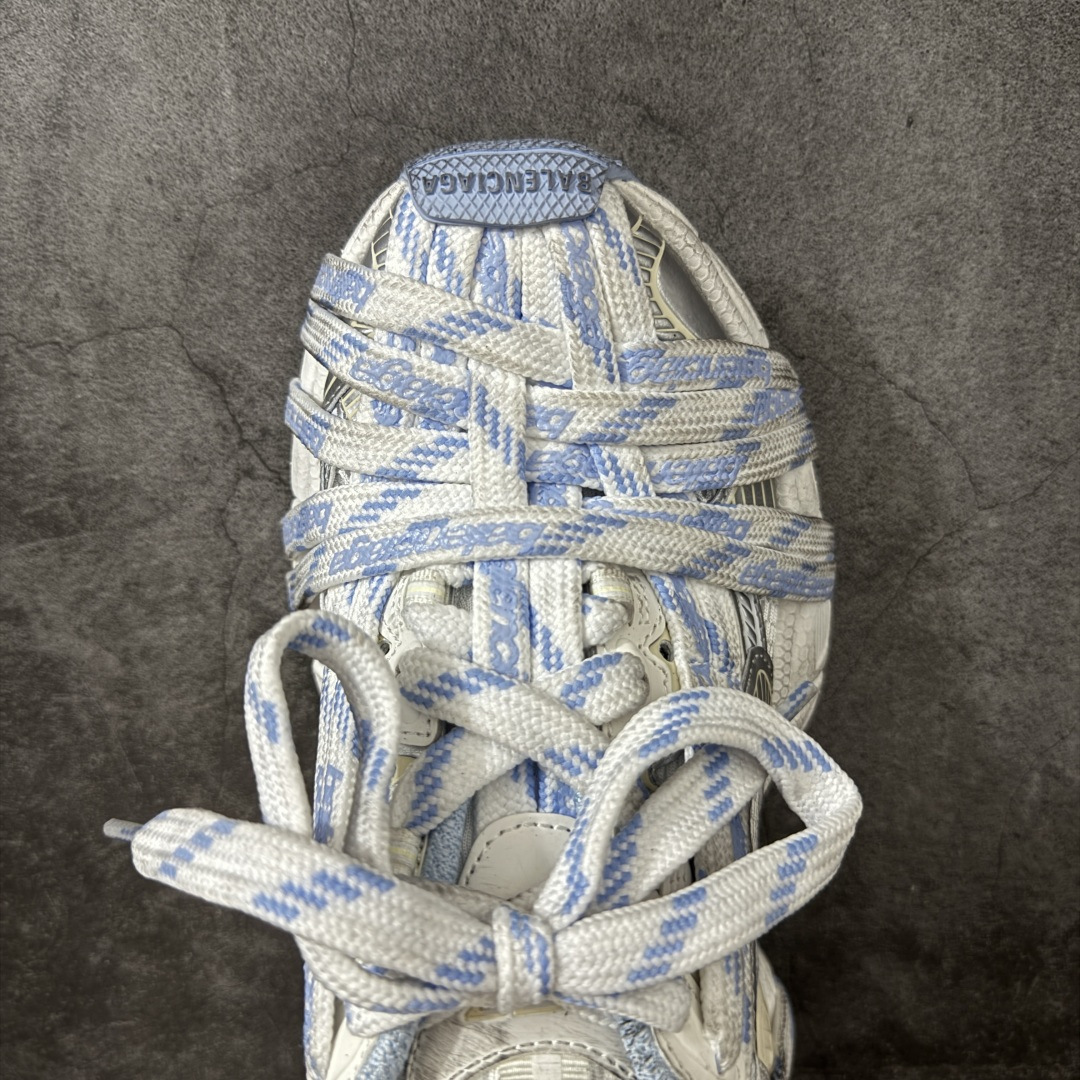 Blue White Strap Mesh Chunky Sneakers Women Fashion Platform Casual Walking Shoes Breathable Vintage Dad Shoes