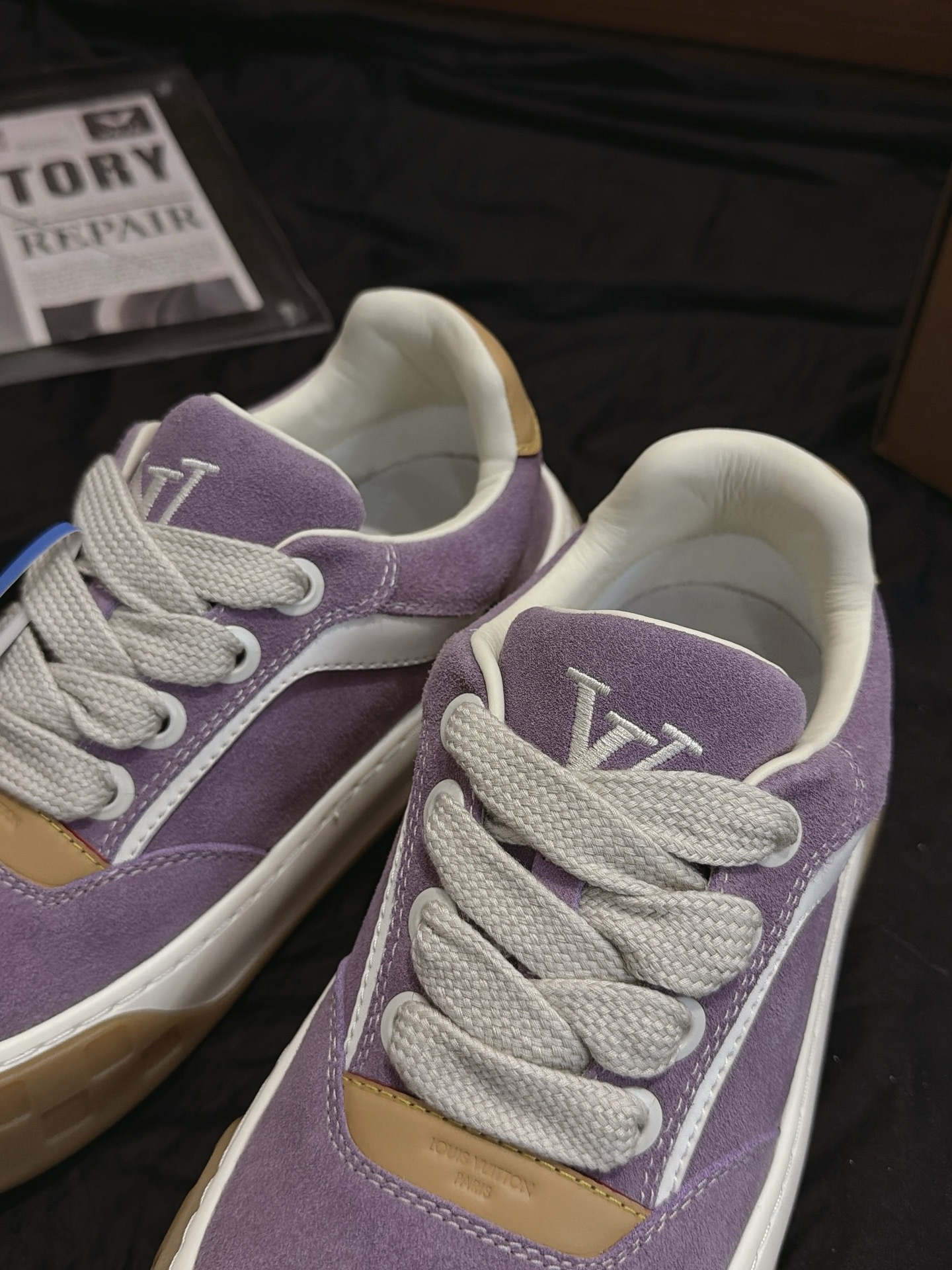 Purple Suede Casual Skate Shoes White Stripe Non Slip Gum Rubber Sole Fashion Retro Sneakers Unisex