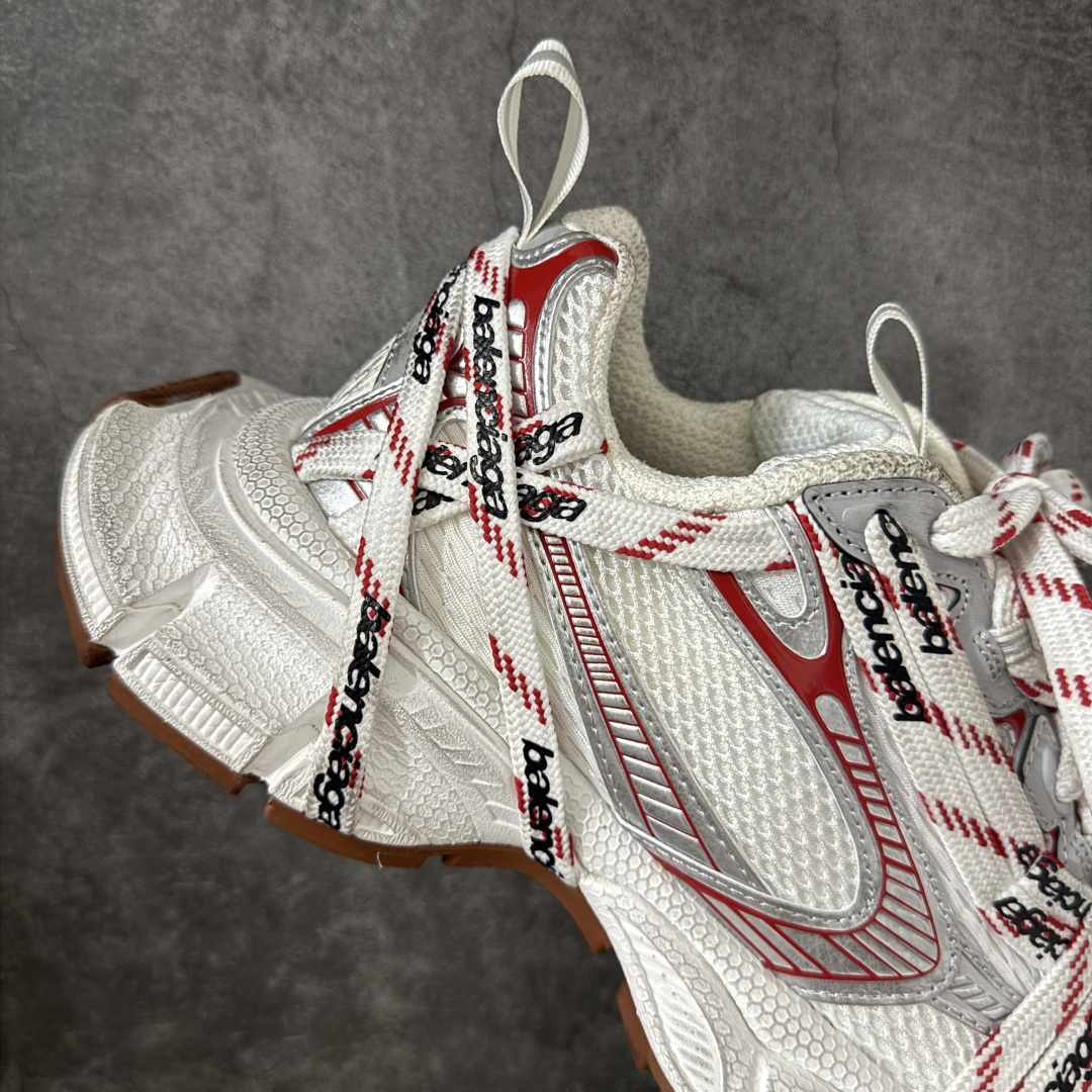 Unisex White Red Print Chunky Sneakers Vintage Mesh Dad Shoes Lace Up Breathable Cushion Non Slip Platform Walking Trainers