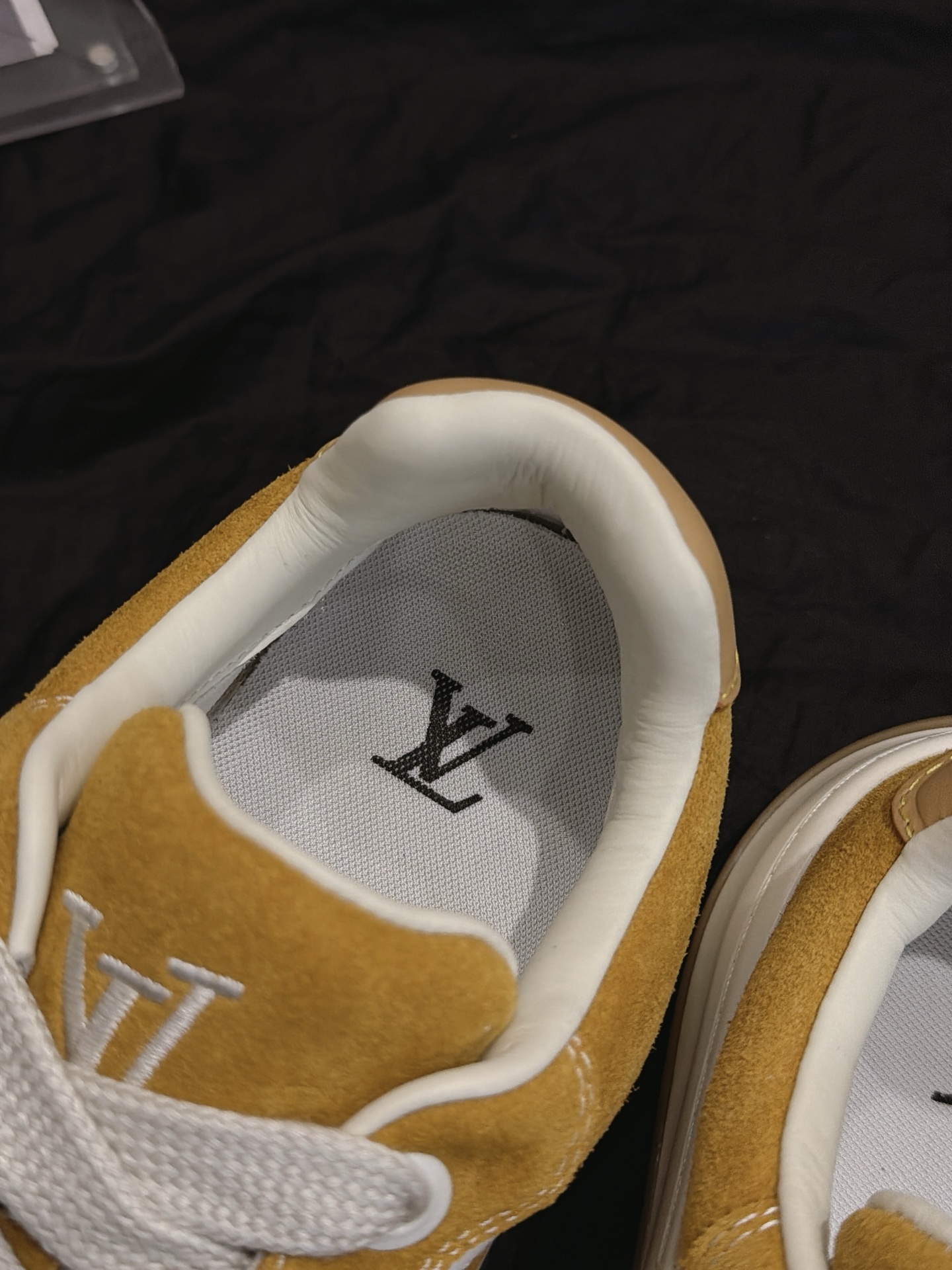 Yellow Suede Stitching Casual Skate Shoes Thick Platform Non Slip Sneakers Fashion Lace Up Walking Shoes Unisex
