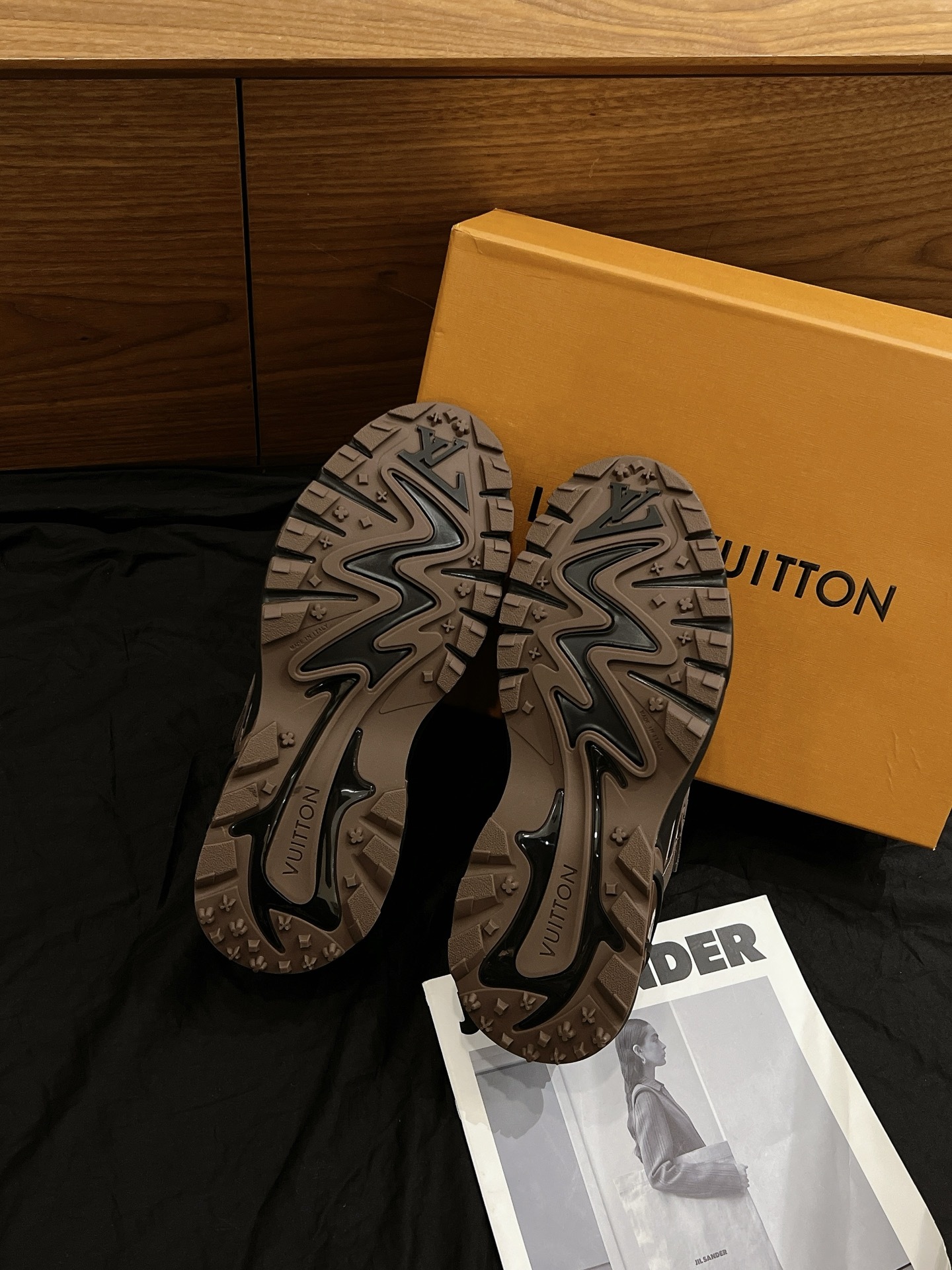 Brown Retro Chunky Platform Dad Shoes Men Breathable Mesh Non-Slip Outdoor Hiking Sneakers Casual Walking Trainers