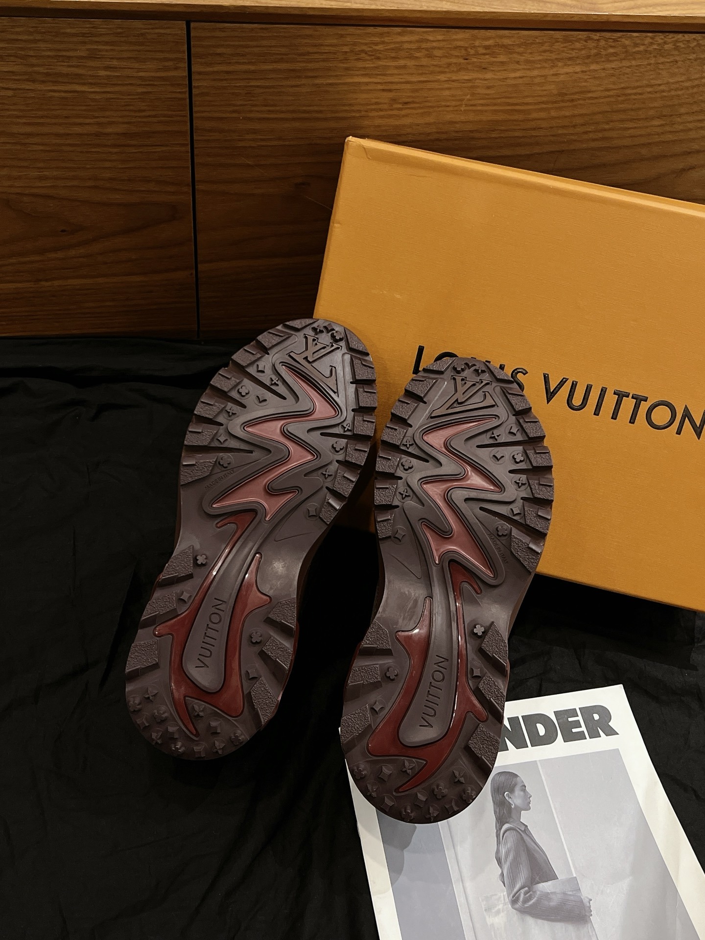 Brown Pink Color Block Chunky Platform Dad Shoes Men Breathable Mesh Outdoor Non-Slip Fashion Retro Casual Sneakers