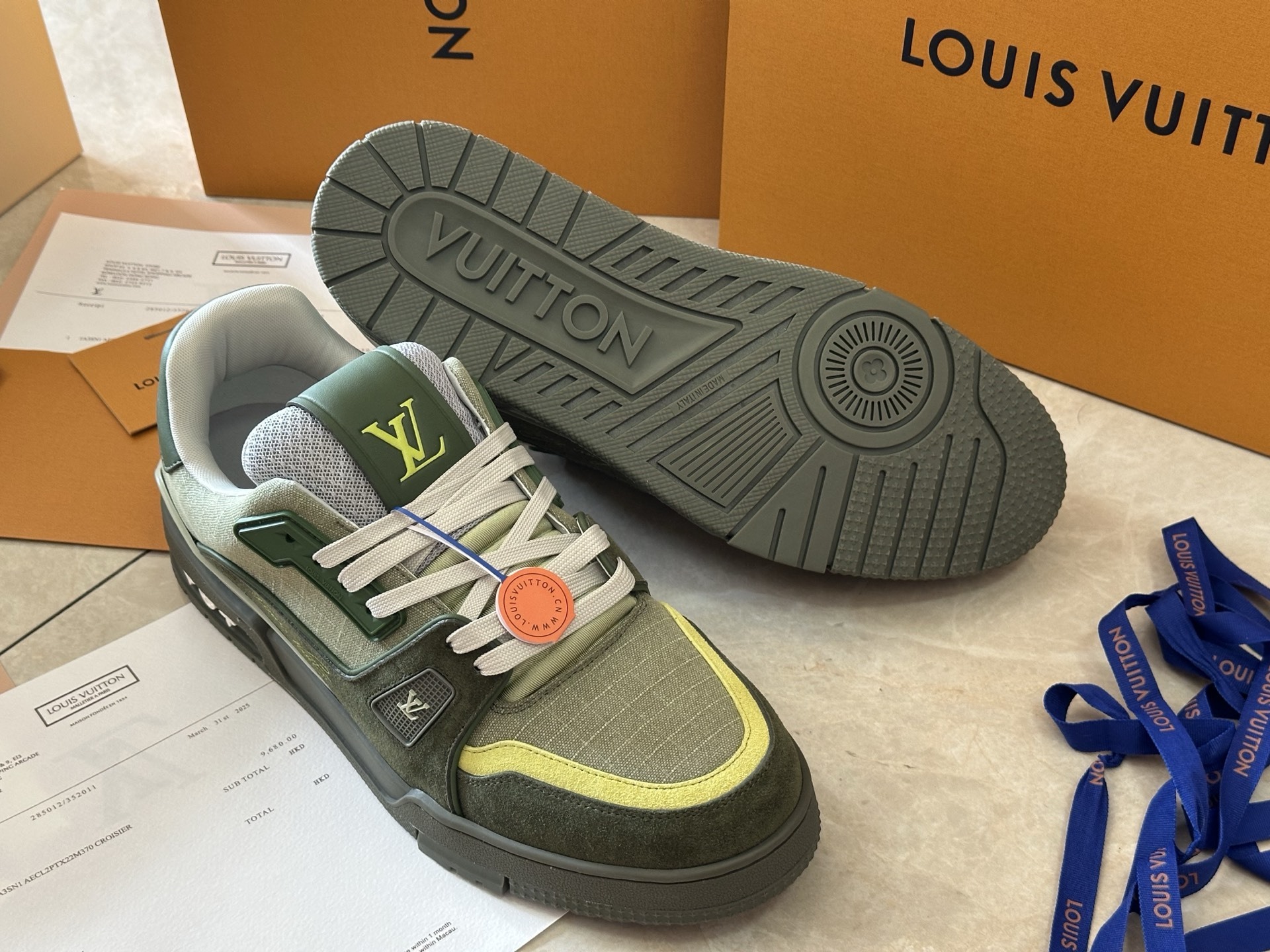 Men Color Block Green Stitching Low Top Skate Shoes Thick White Laces Retro Streetwear Casual Walking Sneakers Fashion Daily Footwear