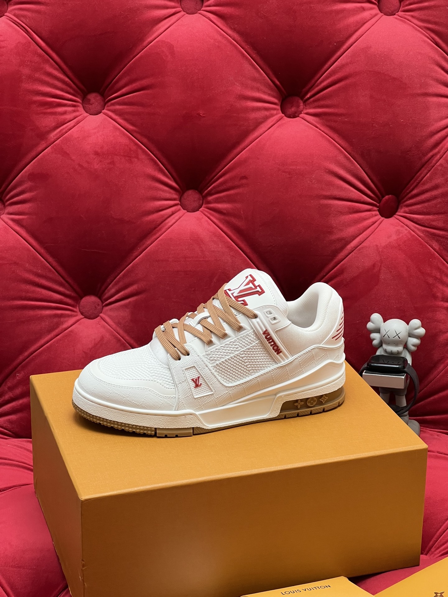 Men White Embroidery Low Top Skate Shoes Two-tone Laces Fashion Casual Board Shoes Daily Wear Street Walking Sneakers