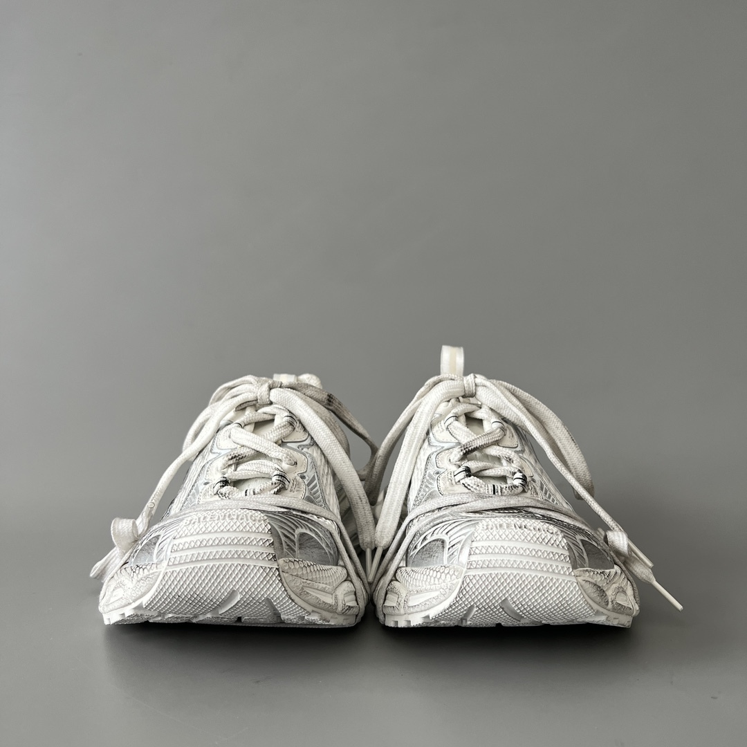 White Silver Vintage Washed Chunky Sneakers Breathable Mesh Double Shoelace Thick Cushion Platform Dad Shoes Anti Slip Wear Resistant Fashion Casual Walking Sports Trainers