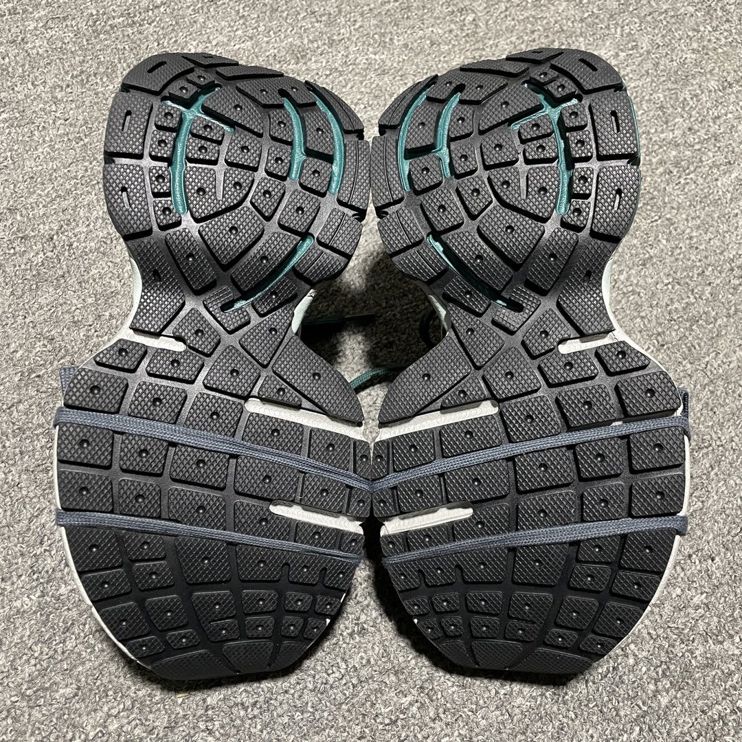 Blue Green Colorblock Breathable Mesh Retro Chunky Sneakers Double Shoelace Design Thick Cushioning Sole Anti Slip Wear Resistant Outdoor Running Walking Casual Sports Shoes
