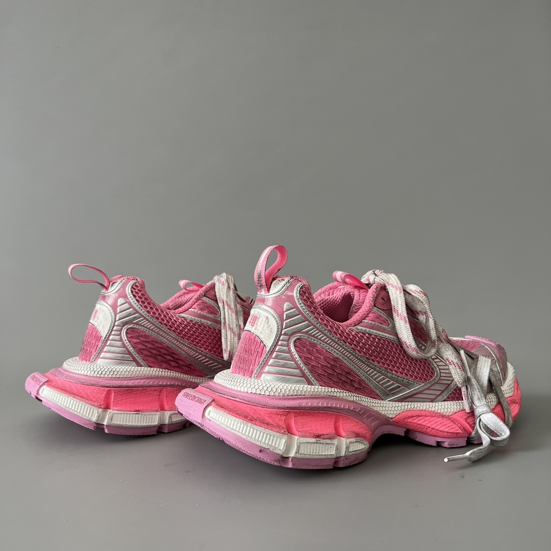 Pink Silver Retro Mesh Chunky Dad Shoes Double Shoelace Breathable Platform Sneakers Thick Shock Absorbing Sole Anti Slip Wear Resistant Fashion Casual Sports Walking Trainers For Women