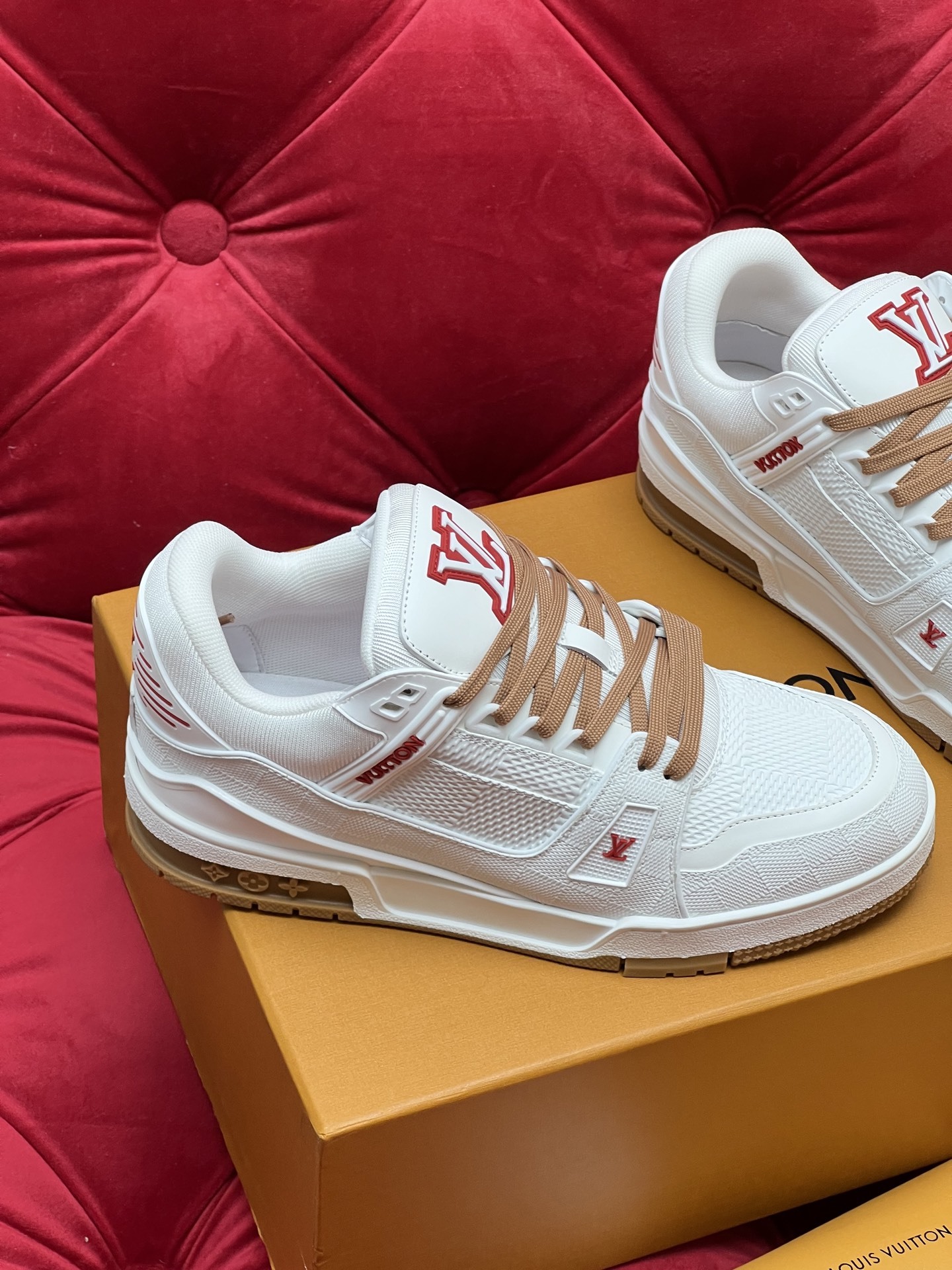 Men White Embroidery Low Top Skate Shoes Two-tone Laces Fashion Casual Board Shoes Daily Wear Street Walking Sneakers