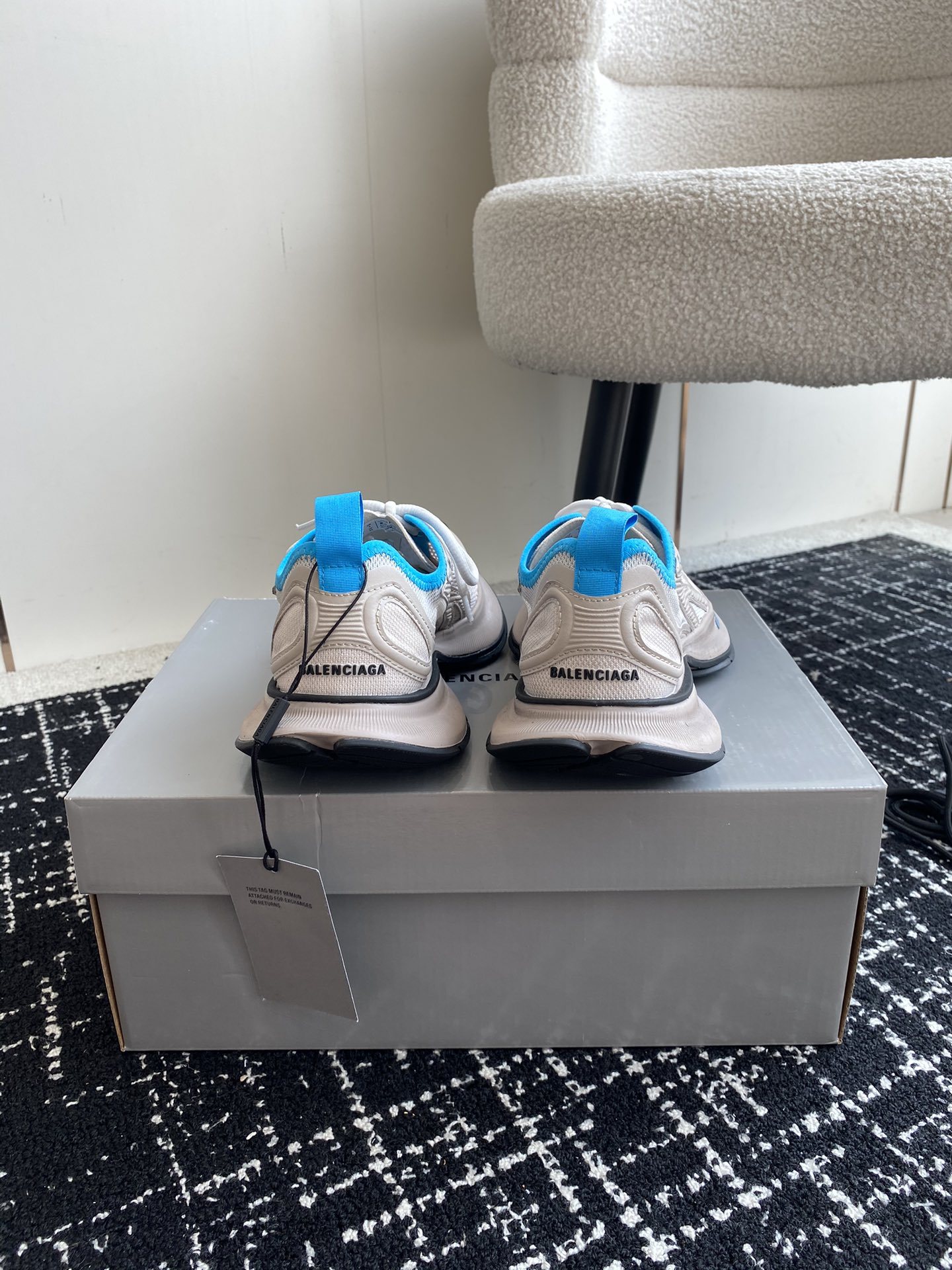 Beige Blue Mesh Retro Sneakers Breathable Cushion Platform Sports Running Shoes Unisex Casual Walking Trainers