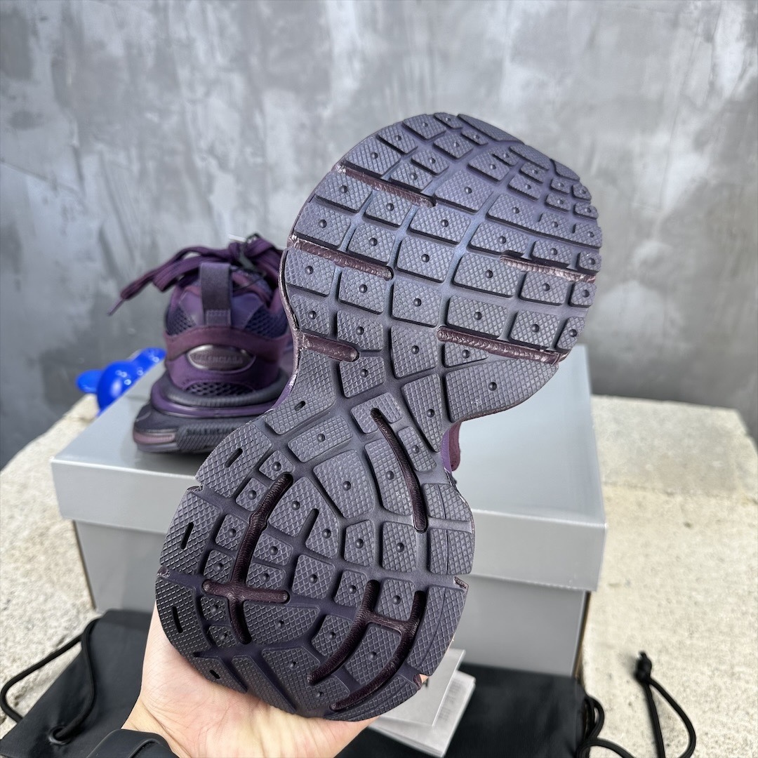Purple Mesh Chunky Dad Shoes Breathable Mesh Upper Lace Up Thick Cushion Sole Non Slip Wear Resistant Outdoor Sports Running Casual Sneakers