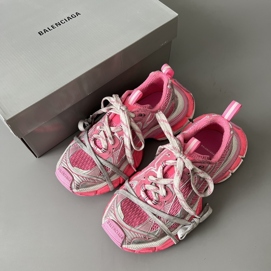 Pink Silver Retro Mesh Chunky Dad Shoes Double Shoelace Breathable Platform Sneakers Thick Shock Absorbing Sole Anti Slip Wear Resistant Fashion Casual Sports Walking Trainers For Women