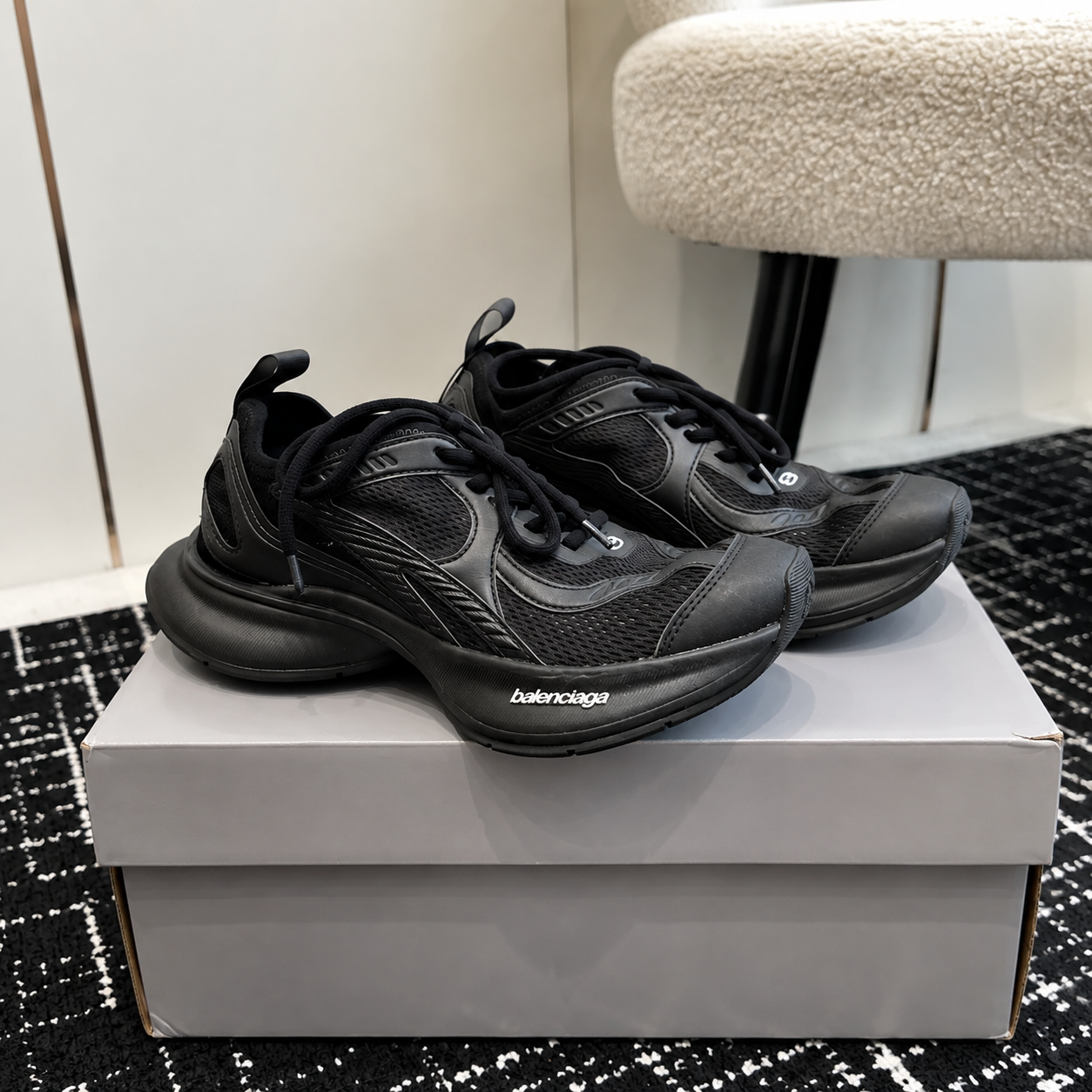 Balenciaga  Circuit Mesh Sneakers All Black SW-EV114