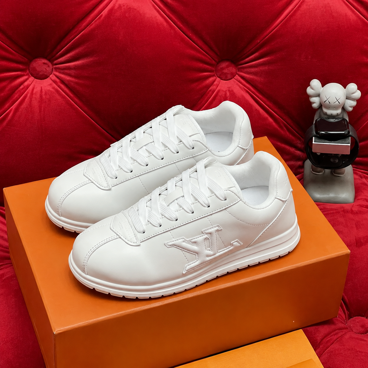 LV Run Away Sneakers Solid White SW-EV142