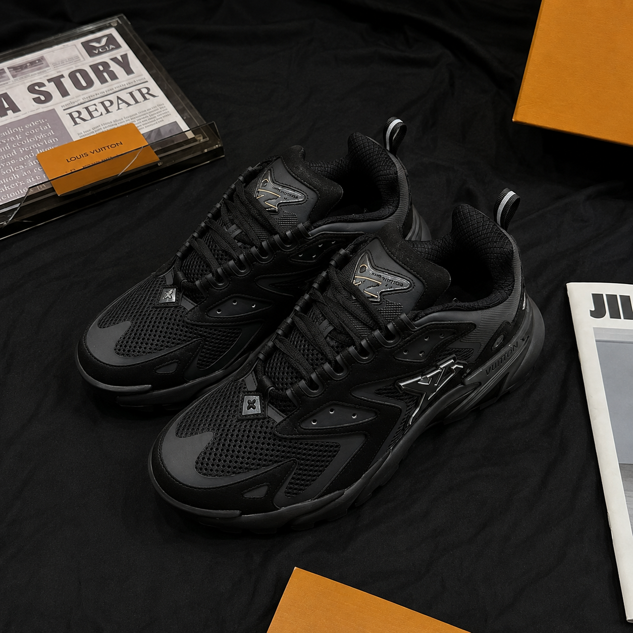 Louis Vuitton Trainer All Black SW-EV273