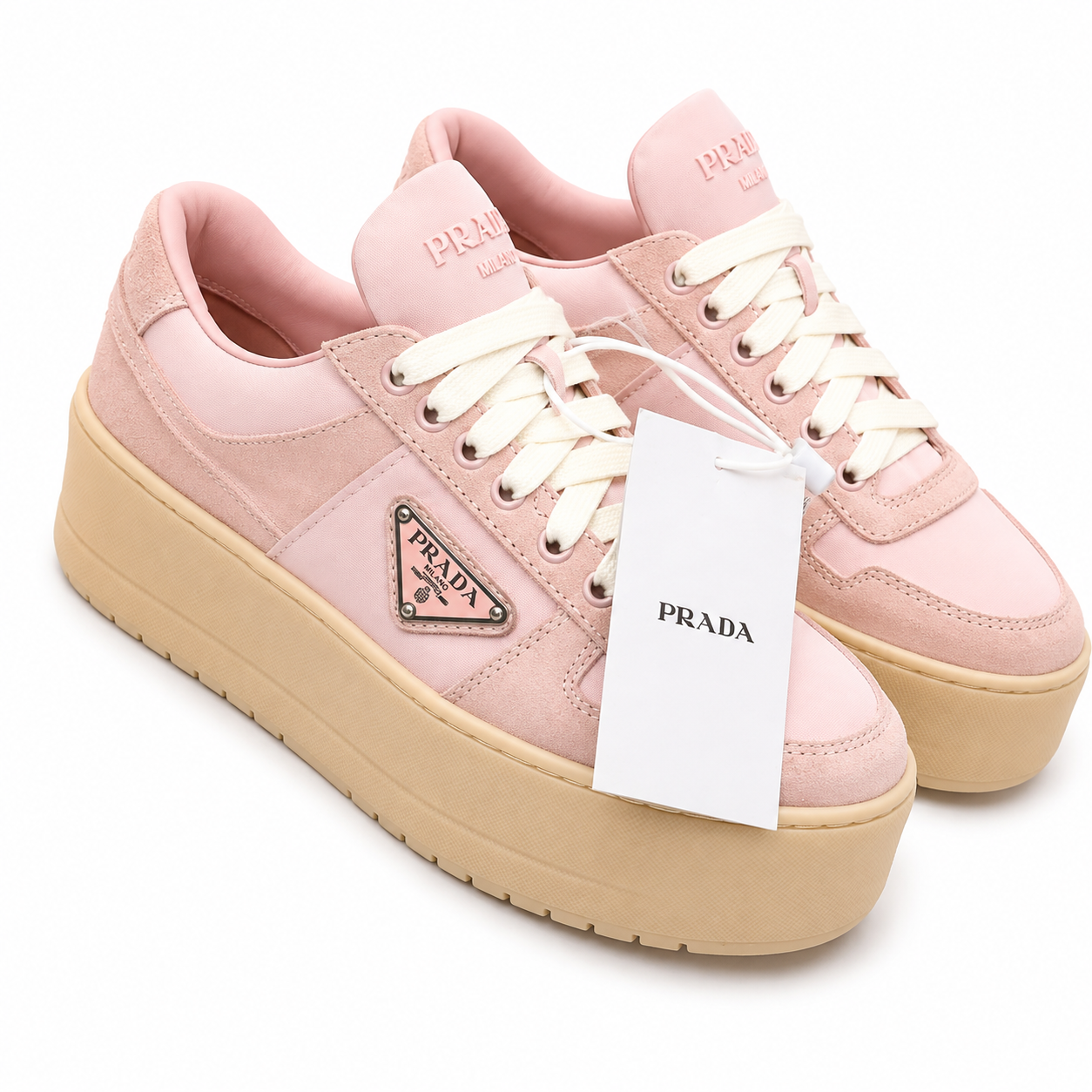 Prada Platform Sneakers Pink SW-SN077