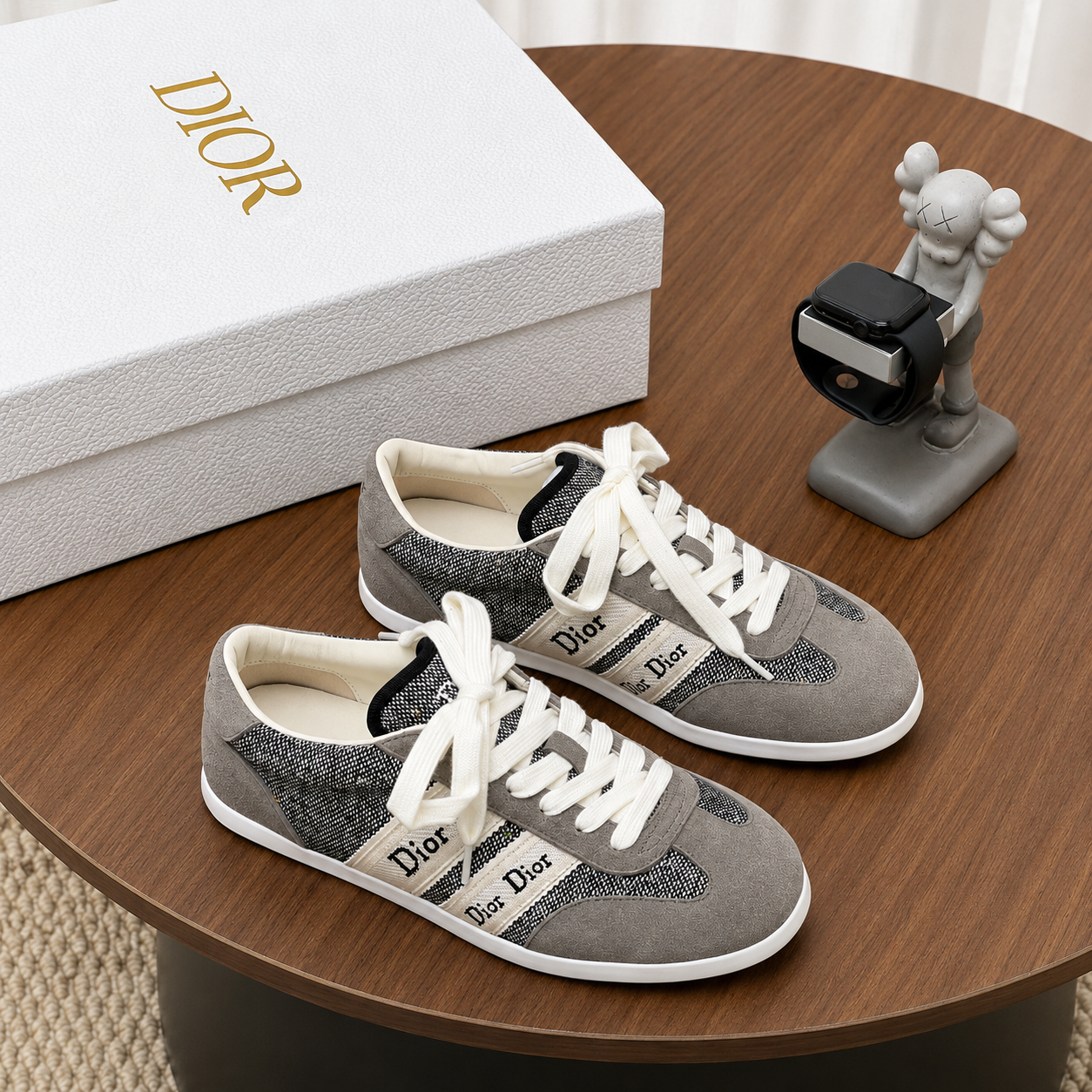 Dior Casual Sneakers Gray White SW-SN115