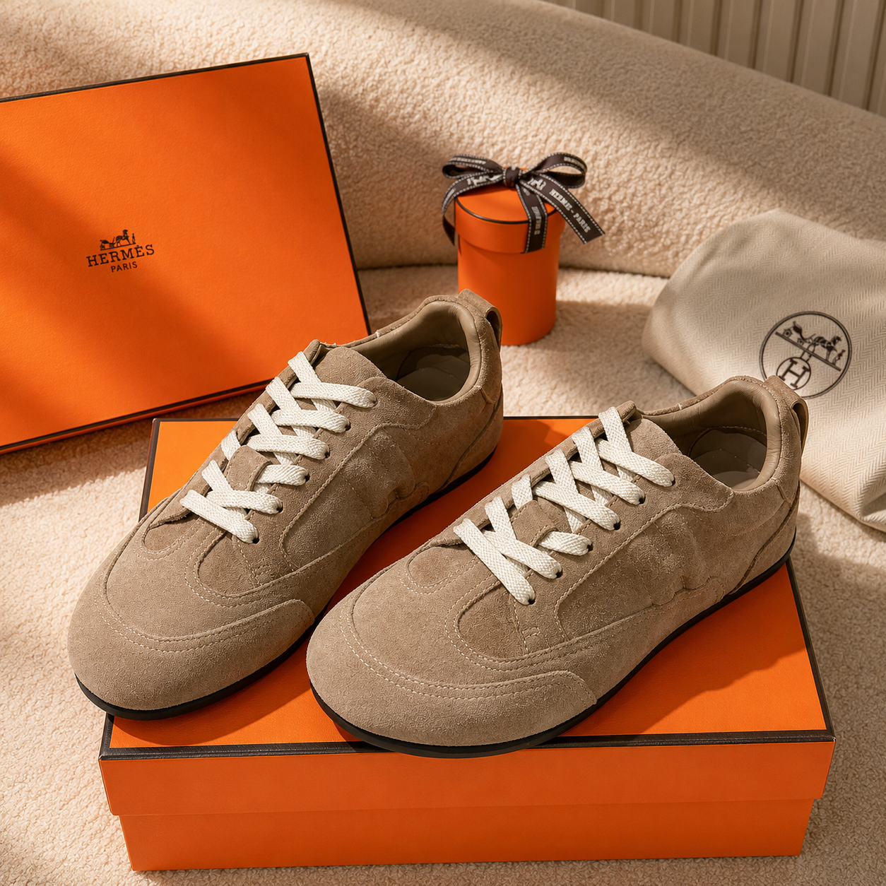 Hermès Sneakers Khaki SW-SN093