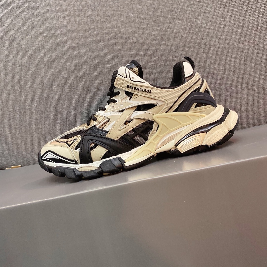 Beige Black Patchwork Chunky Platform Dad Sneakers Men Women Breathable Mesh Shock Absorbing Thick Sole Non Slip Fashion Streetwear Outdoor Walking Casual Sports Shoes