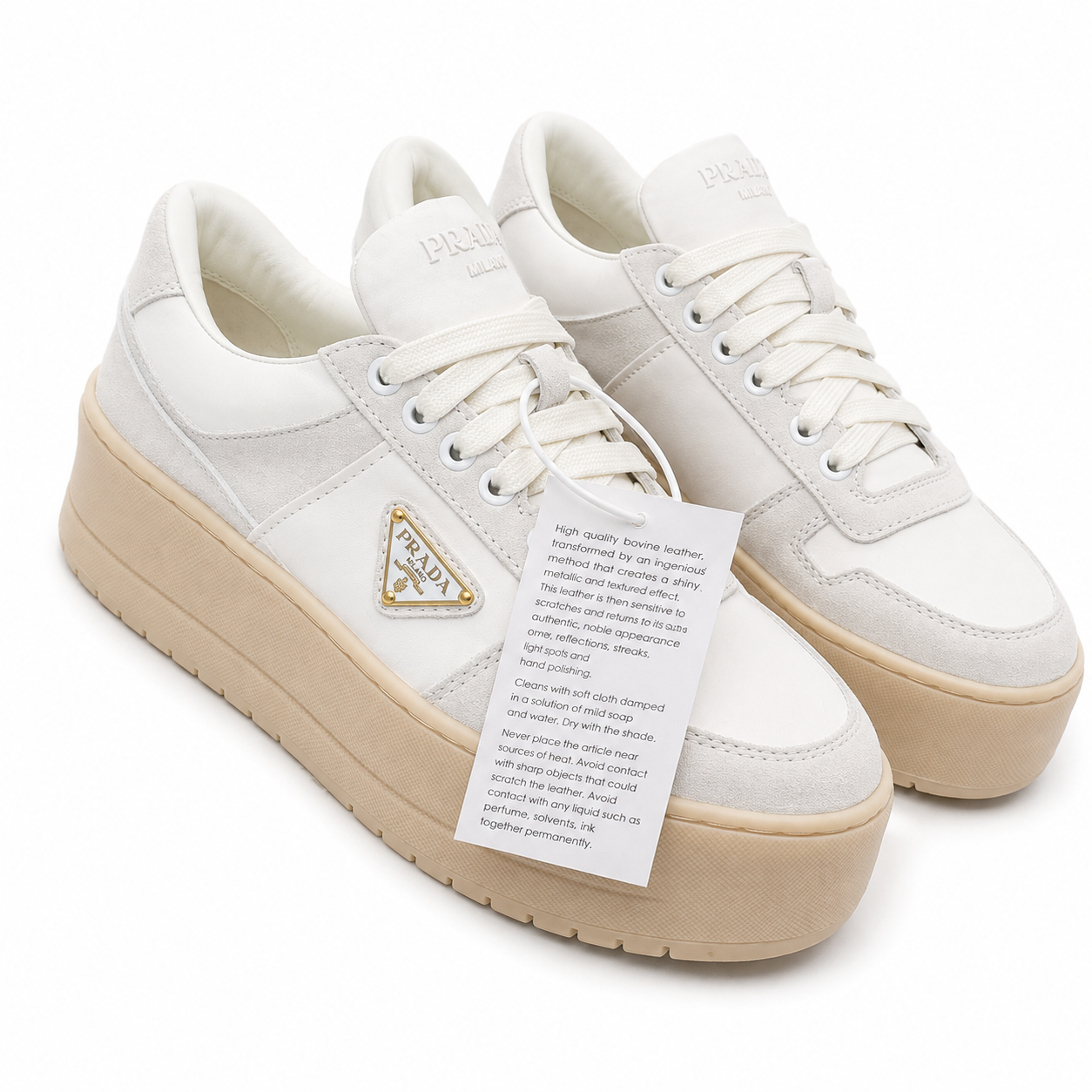 Prada Platform Sneakers Off-white SW-SN076