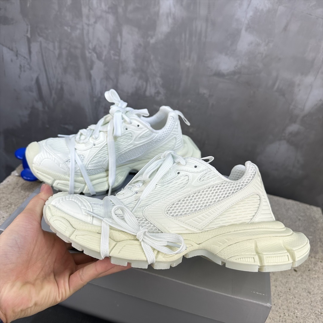 Off White Luminous Fluorescent Green Mesh Chunky Sneakers Double Laces Retro Platform Dad Shoes Breathable Shock Absorbing Anti Slip Luminous Casual Walking Trainers
