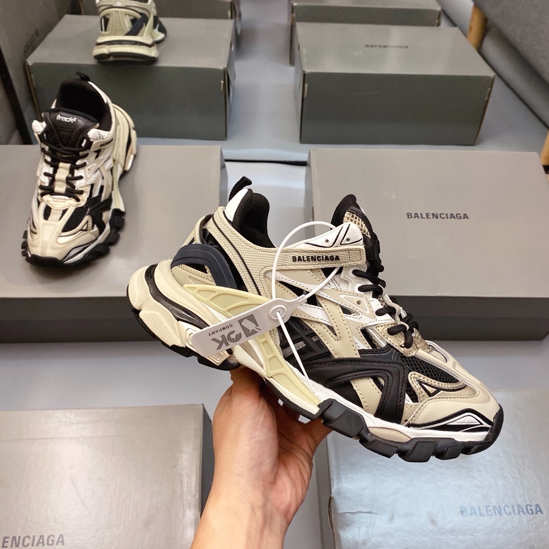 Beige Black Patchwork Chunky Platform Dad Sneakers Men Women Breathable Mesh Shock Absorbing Thick Sole Non Slip Fashion Streetwear Outdoor Walking Casual Sports Shoes