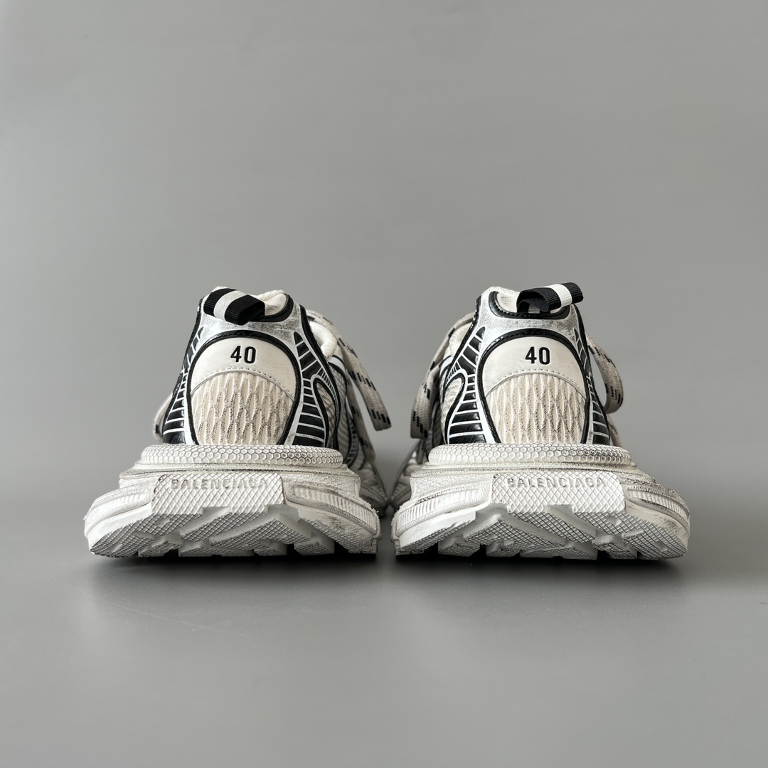 Black White Contrast Mesh Chunky Sneakers Double Shoelace Retro Platform Dad Shoes Breathable Shock Absorbing Non-Slip Wear Resistant Fashion Casual Walking Sports Trainers For Women