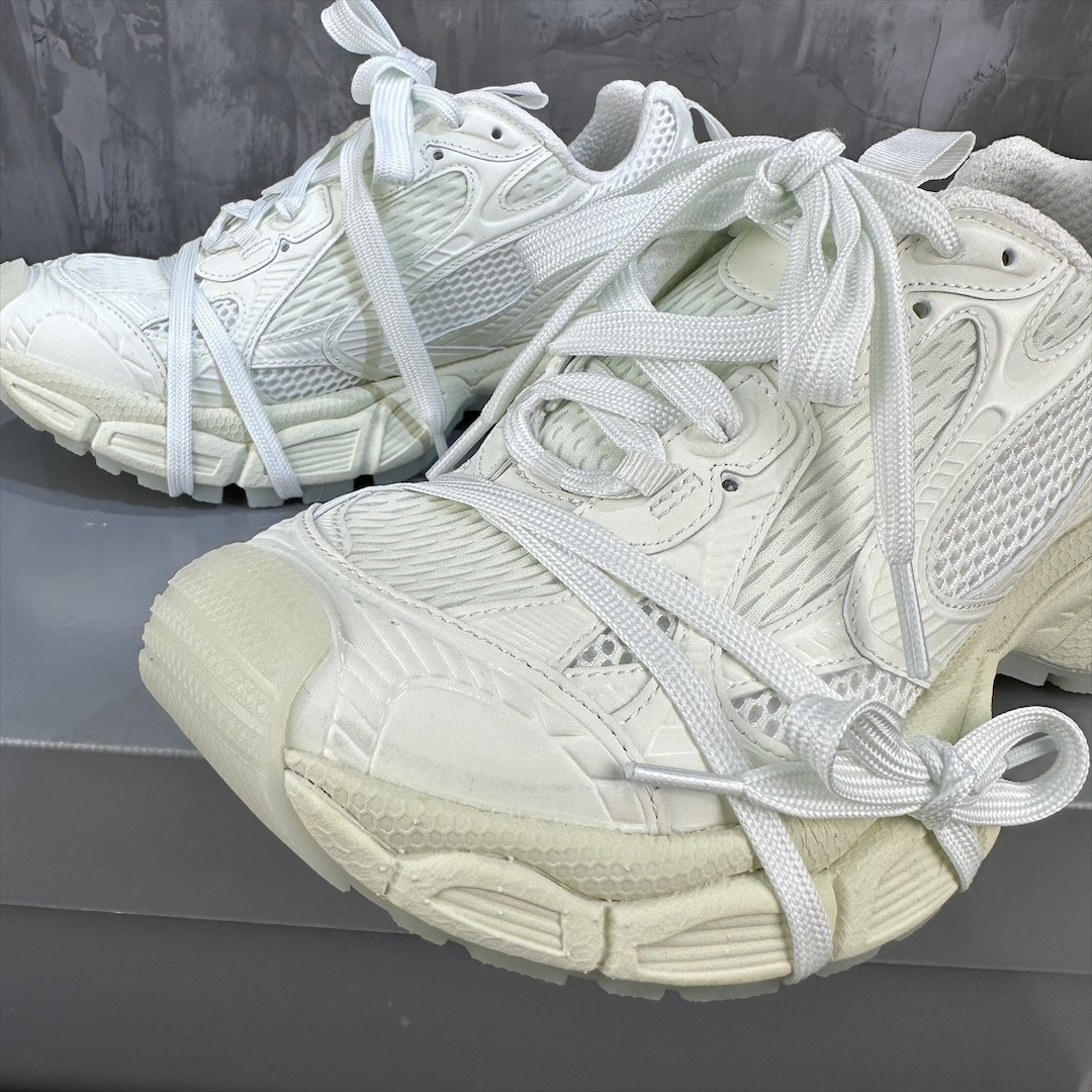 Off White Luminous Fluorescent Green Mesh Chunky Sneakers Double Laces Retro Platform Dad Shoes Breathable Shock Absorbing Anti Slip Luminous Casual Walking Trainers